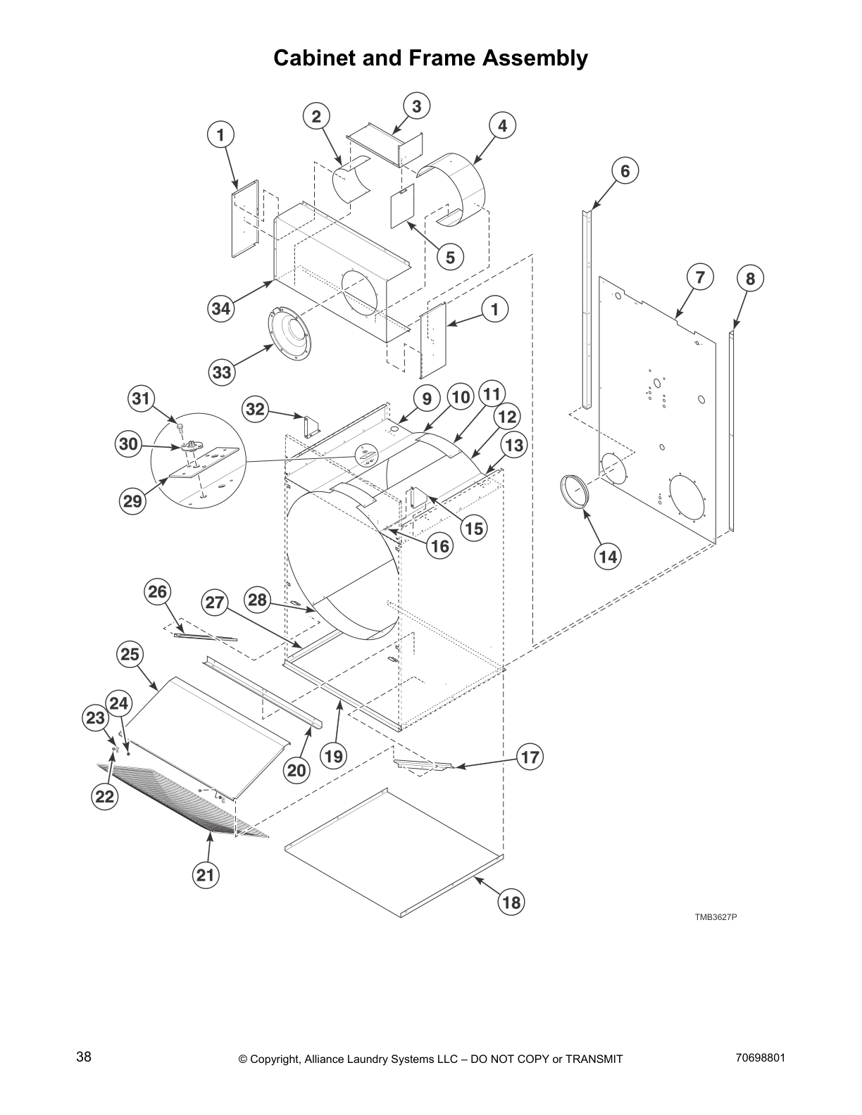 Cabinet and Frame Assembly