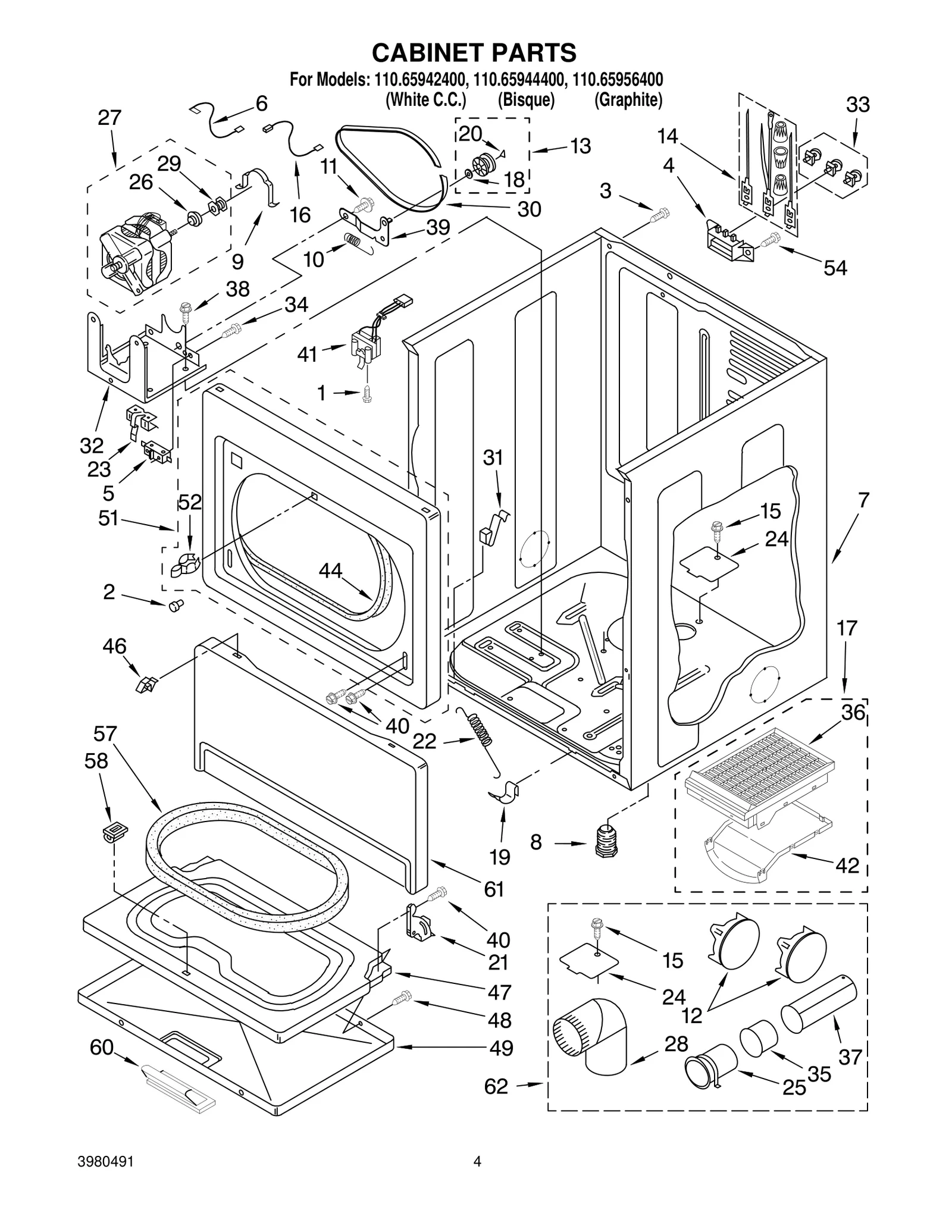 CABINET PARTS