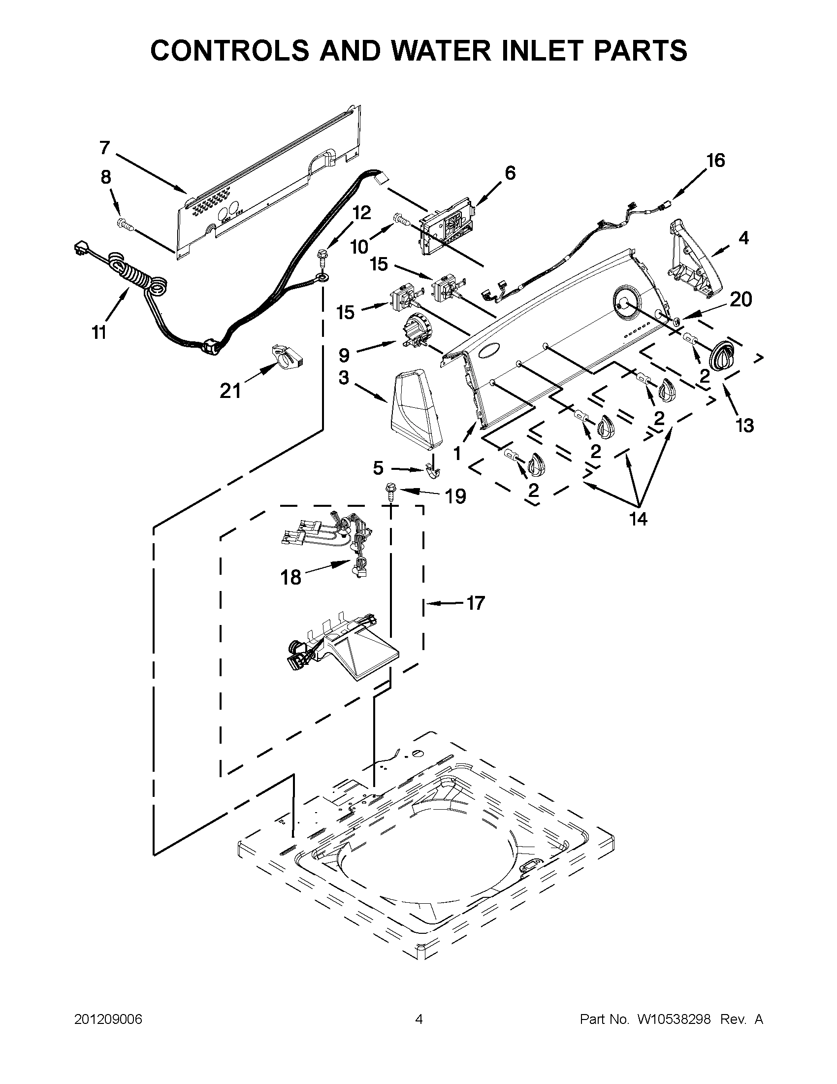 02 - CONTROLS AND WATER INLET PARTS