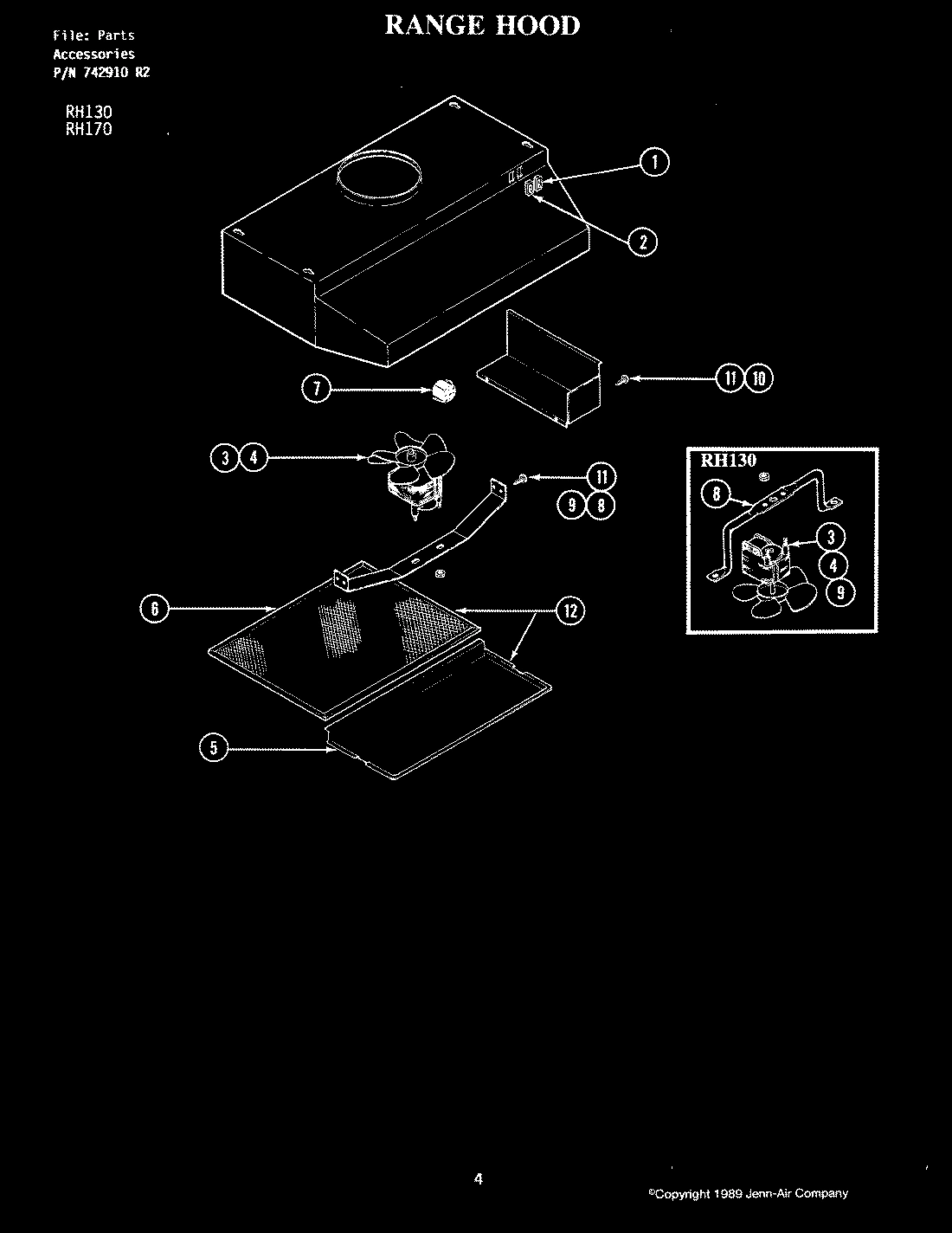 01 - RANGE HOOD (RH170)
