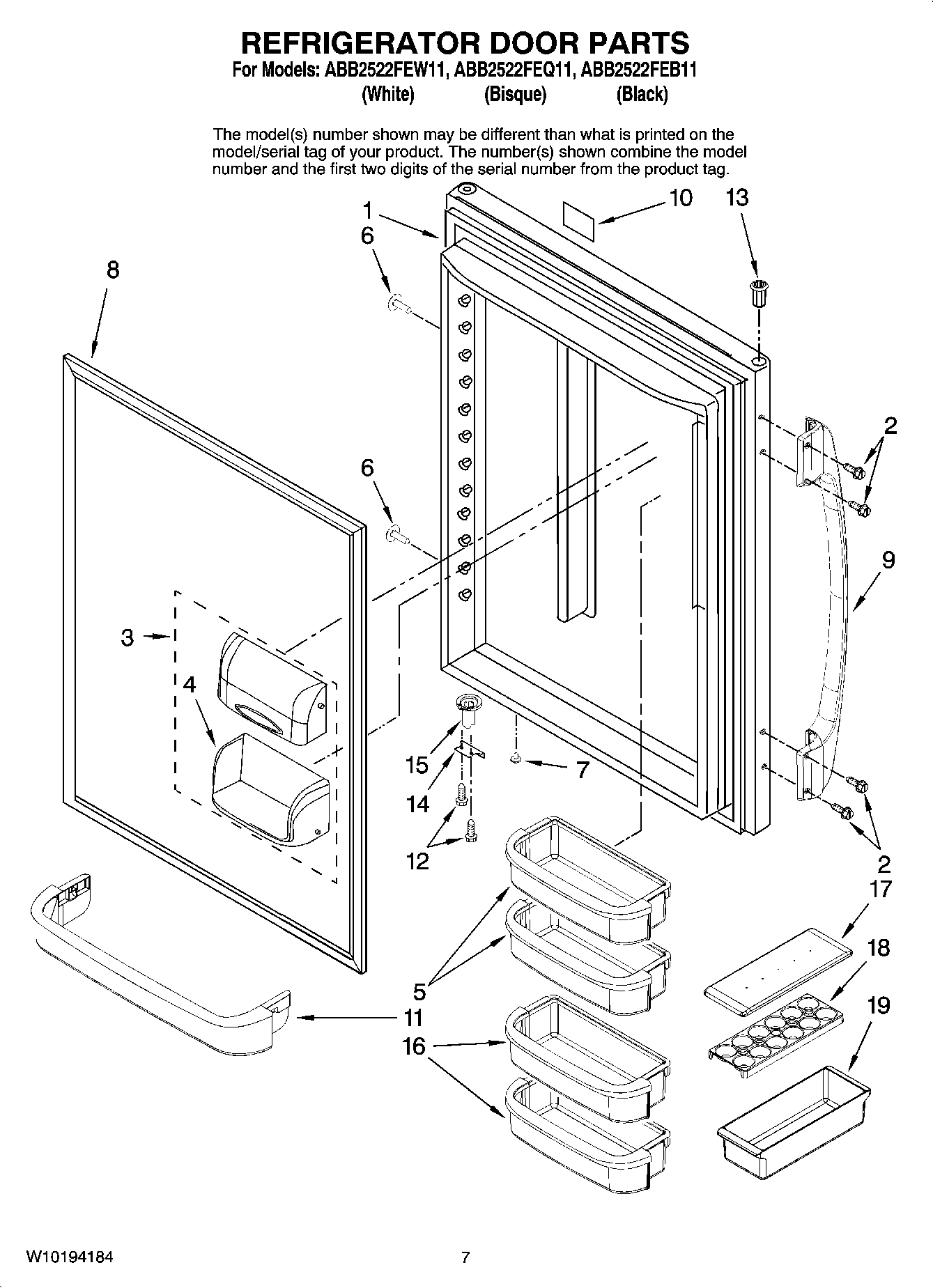 05 - REFRIGERATOR DOOR PARTS