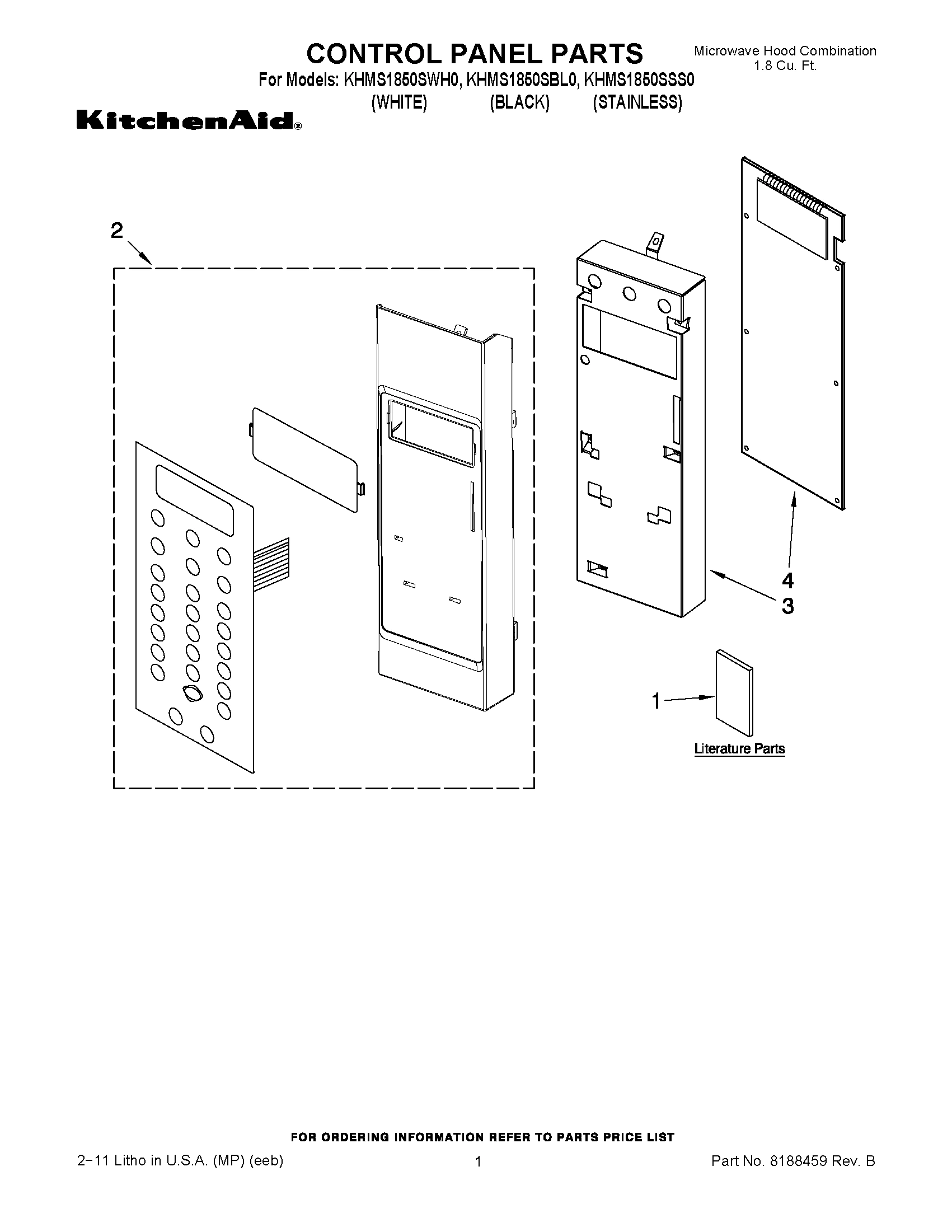 01 - CONTROL PANEL PARTS
