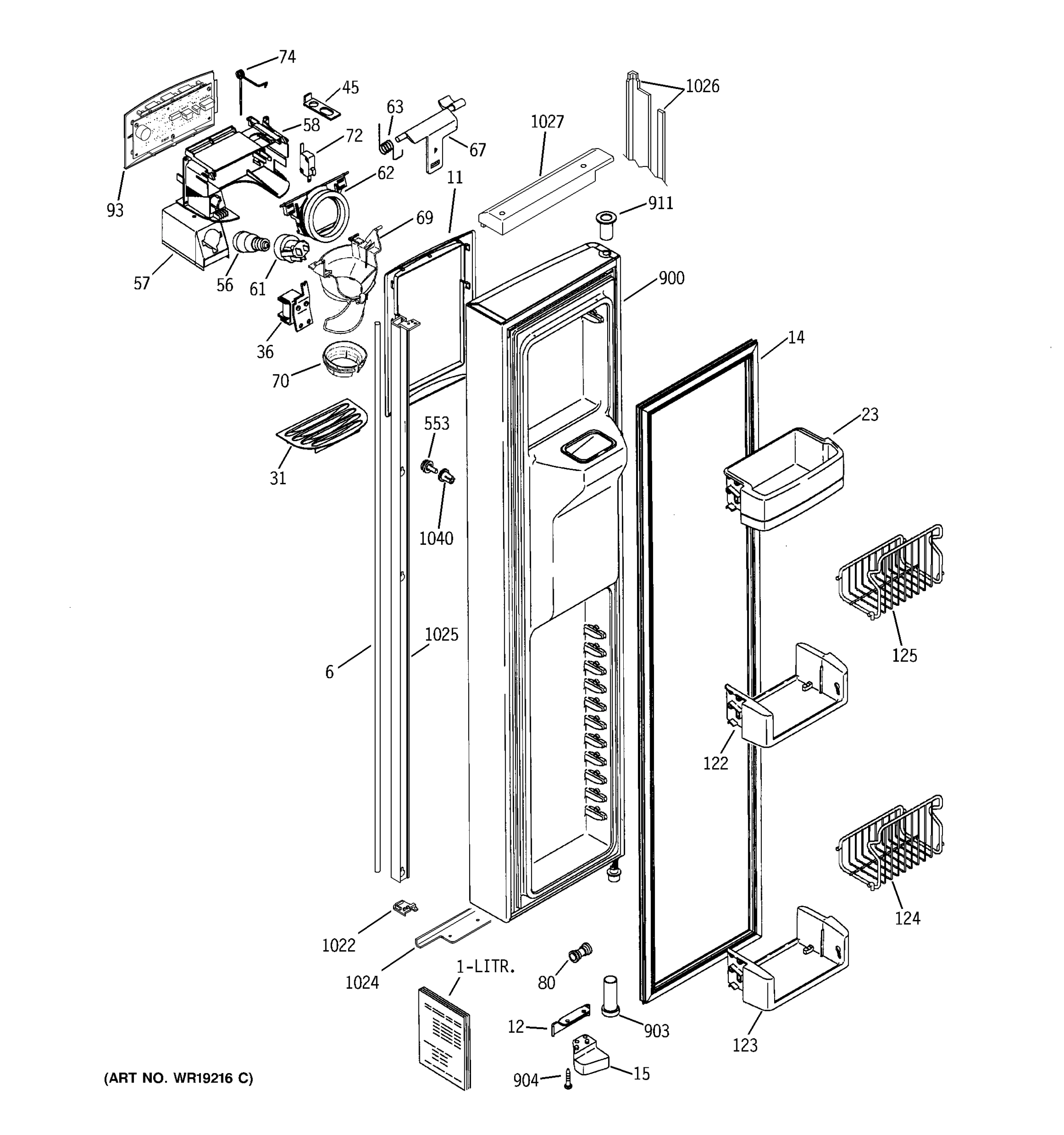 FREEZER DOOR