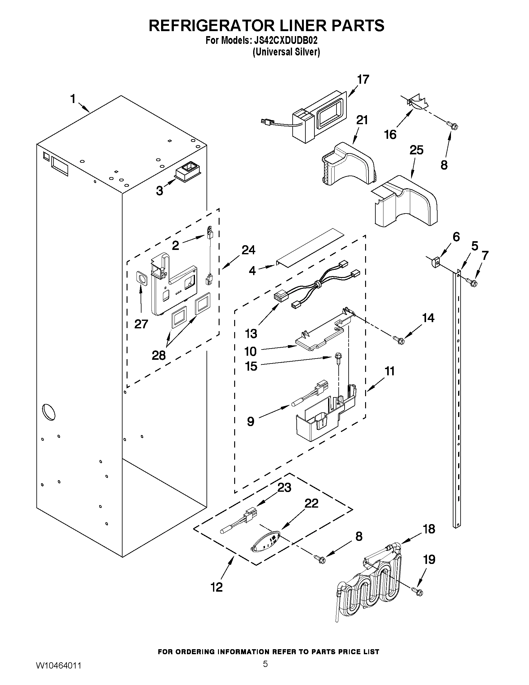 04 - REFRIGERATOR LINER PARTS