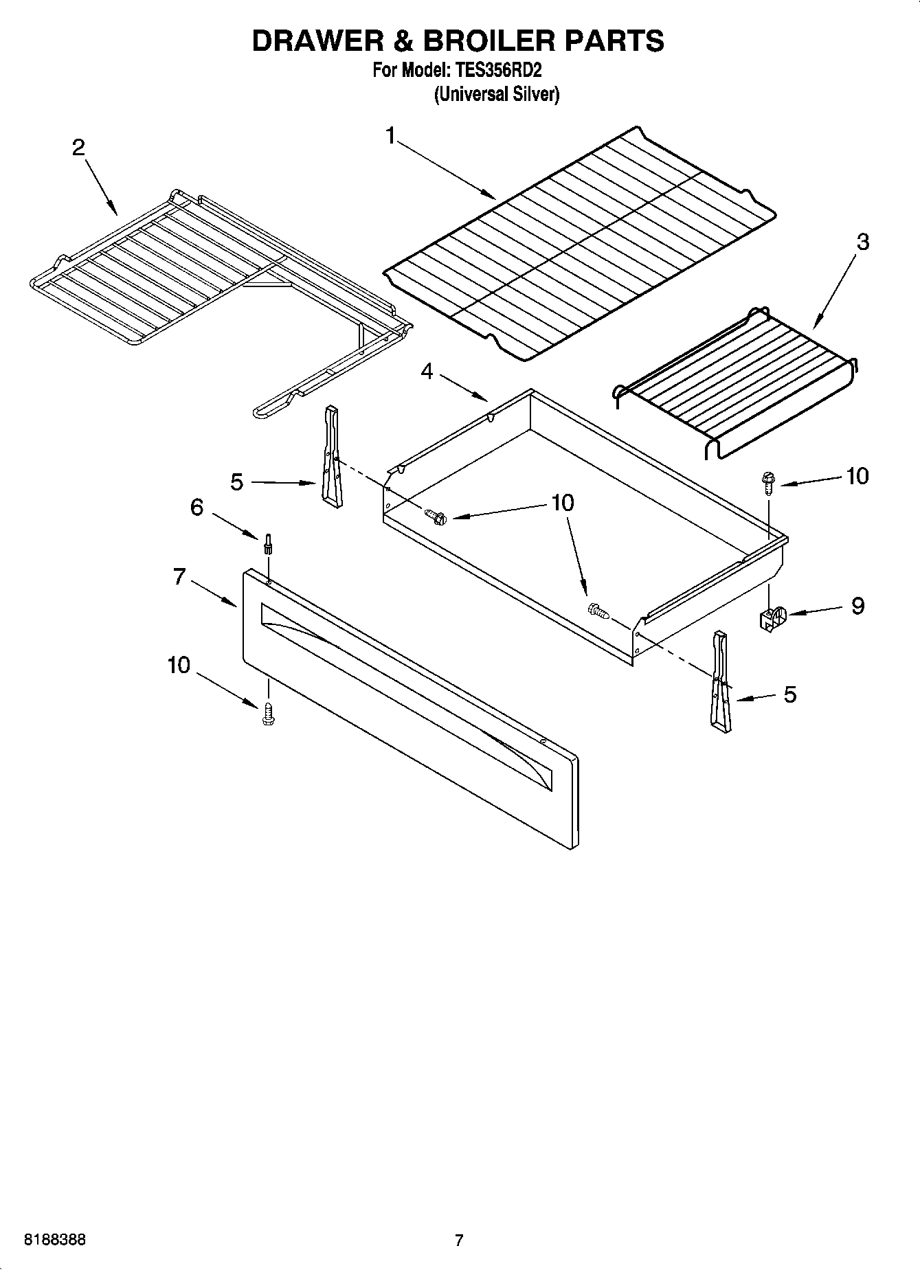 05 - DRAWER & BROILER PARTS, OPTIONAL PARTS