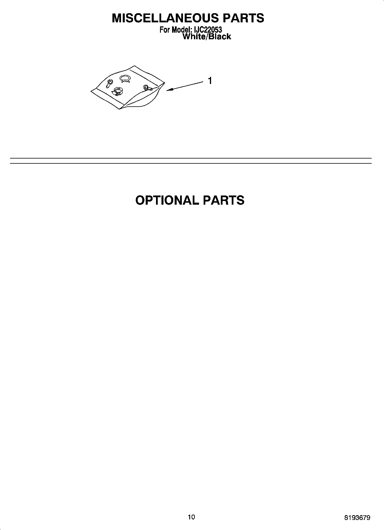08 - MISCELLANEOUS PARTS, OPTIONAL PARTS