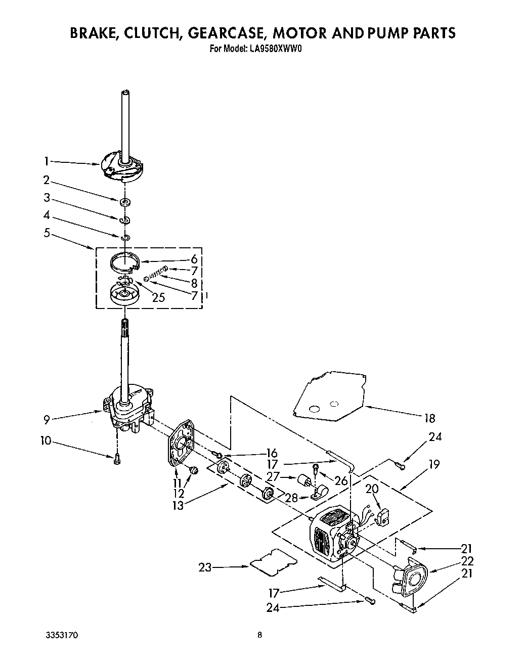 06 - BRAKE, CLUTCH, GEARCASE, MOTOR AND PUMP