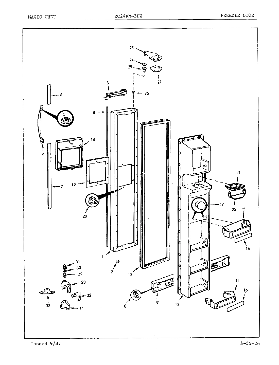 02 - FREEZER DOOR