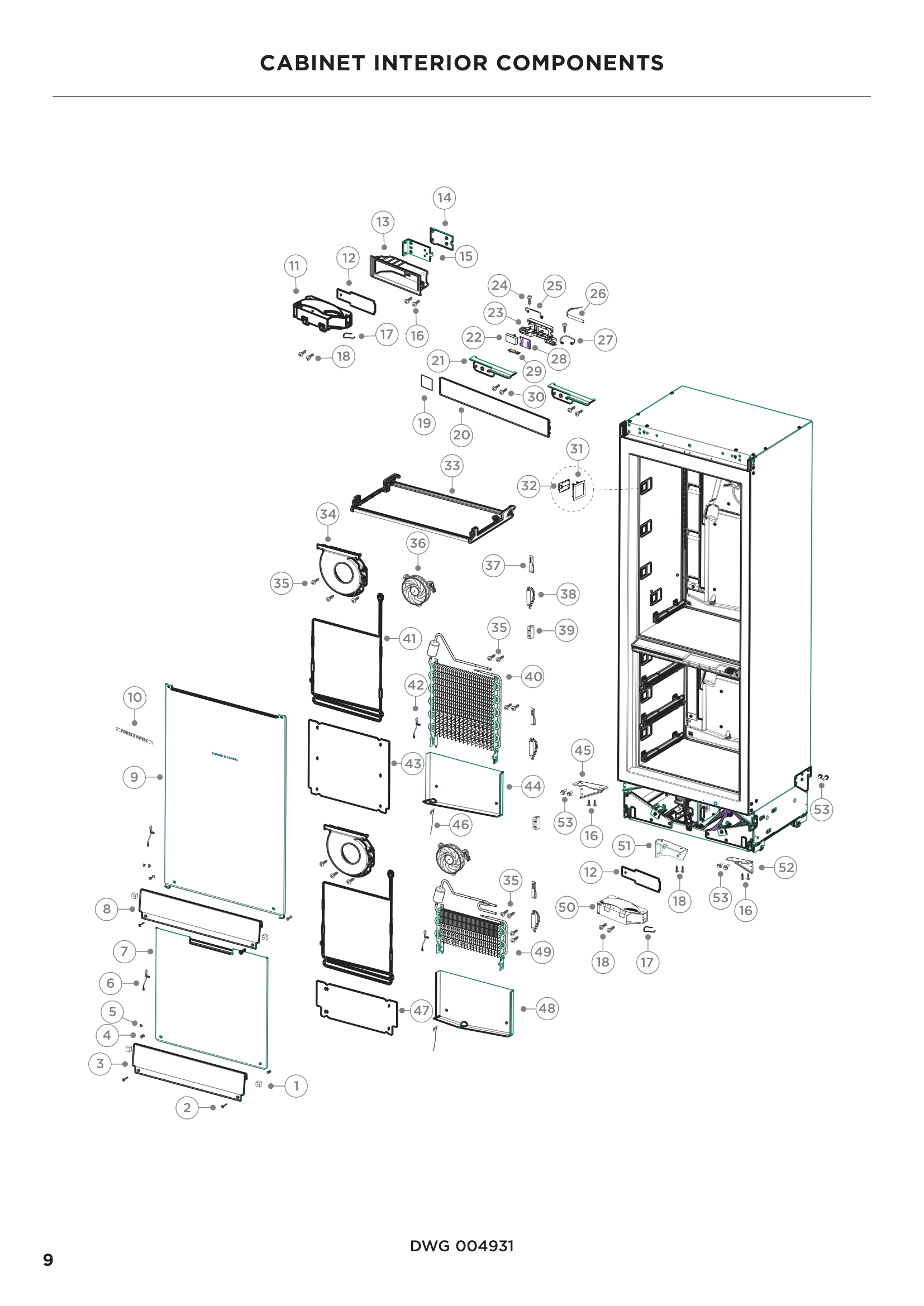 CABINET INTERIOR COMPONENTS
