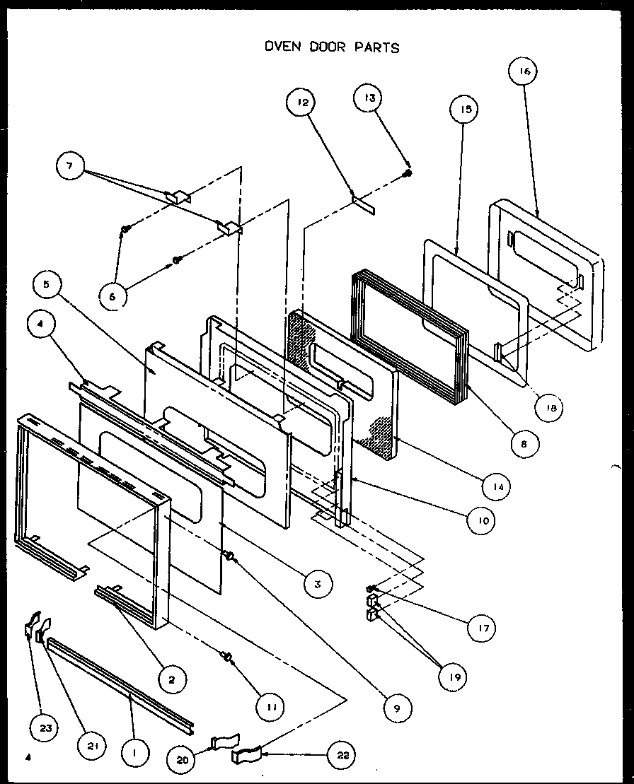 07 - OVEN DOOR PARTS