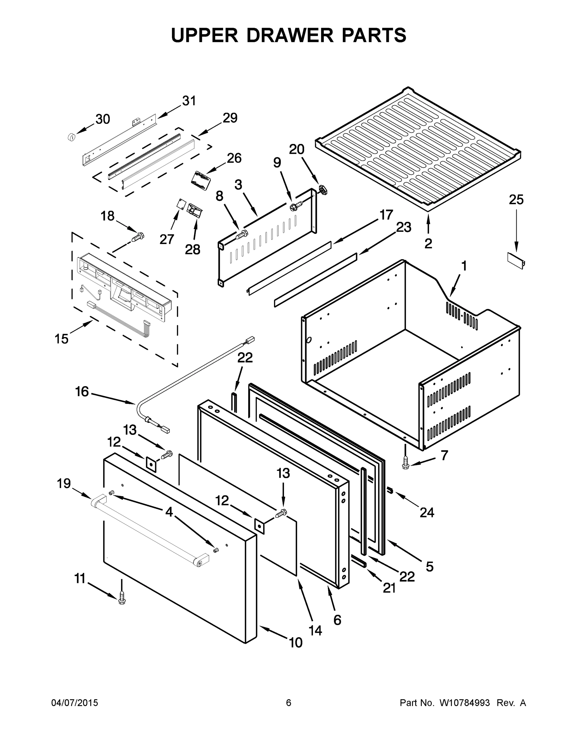 04 - UPPER DRAWER PARTS