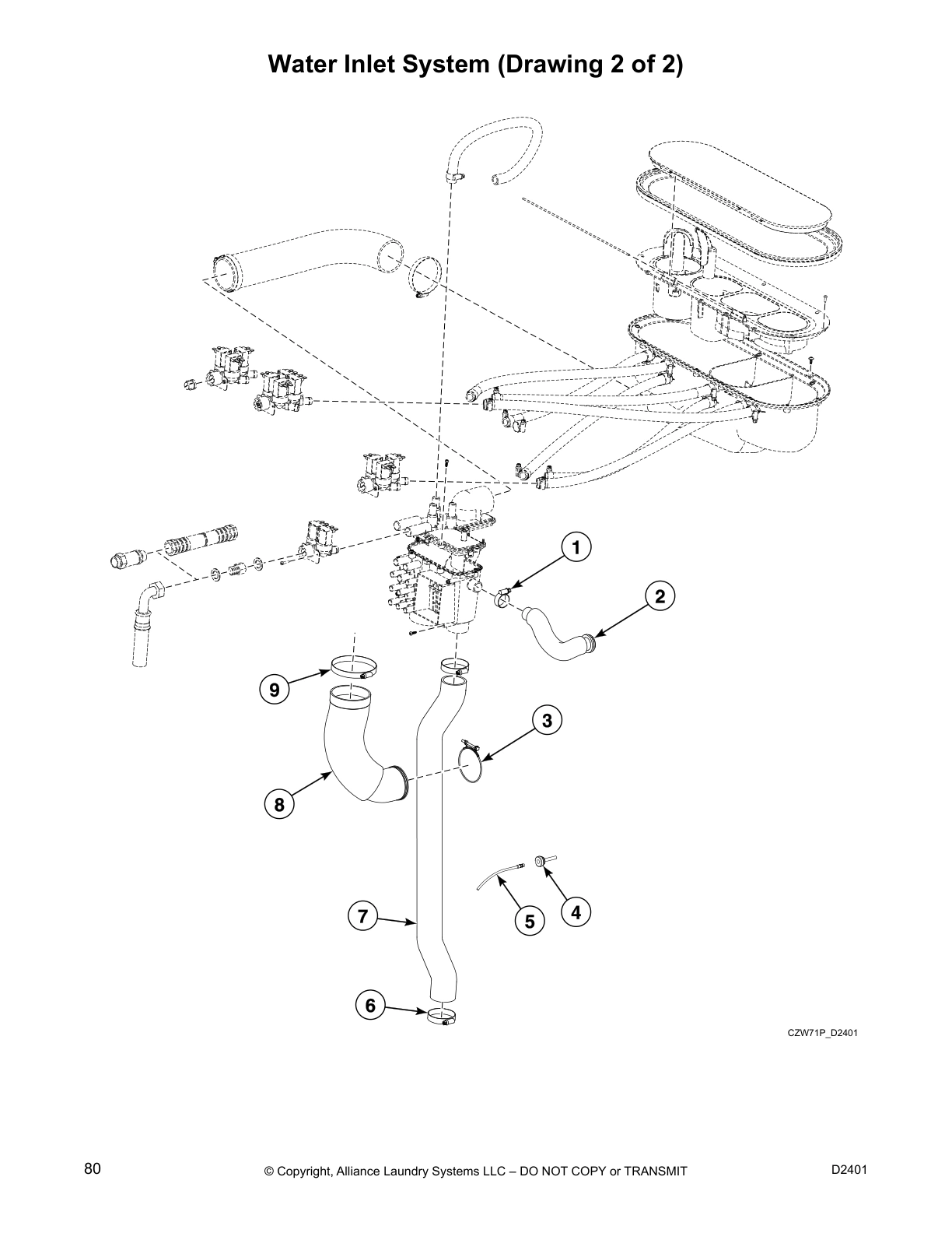 Water Inlet System (Drawing 2 of 2)