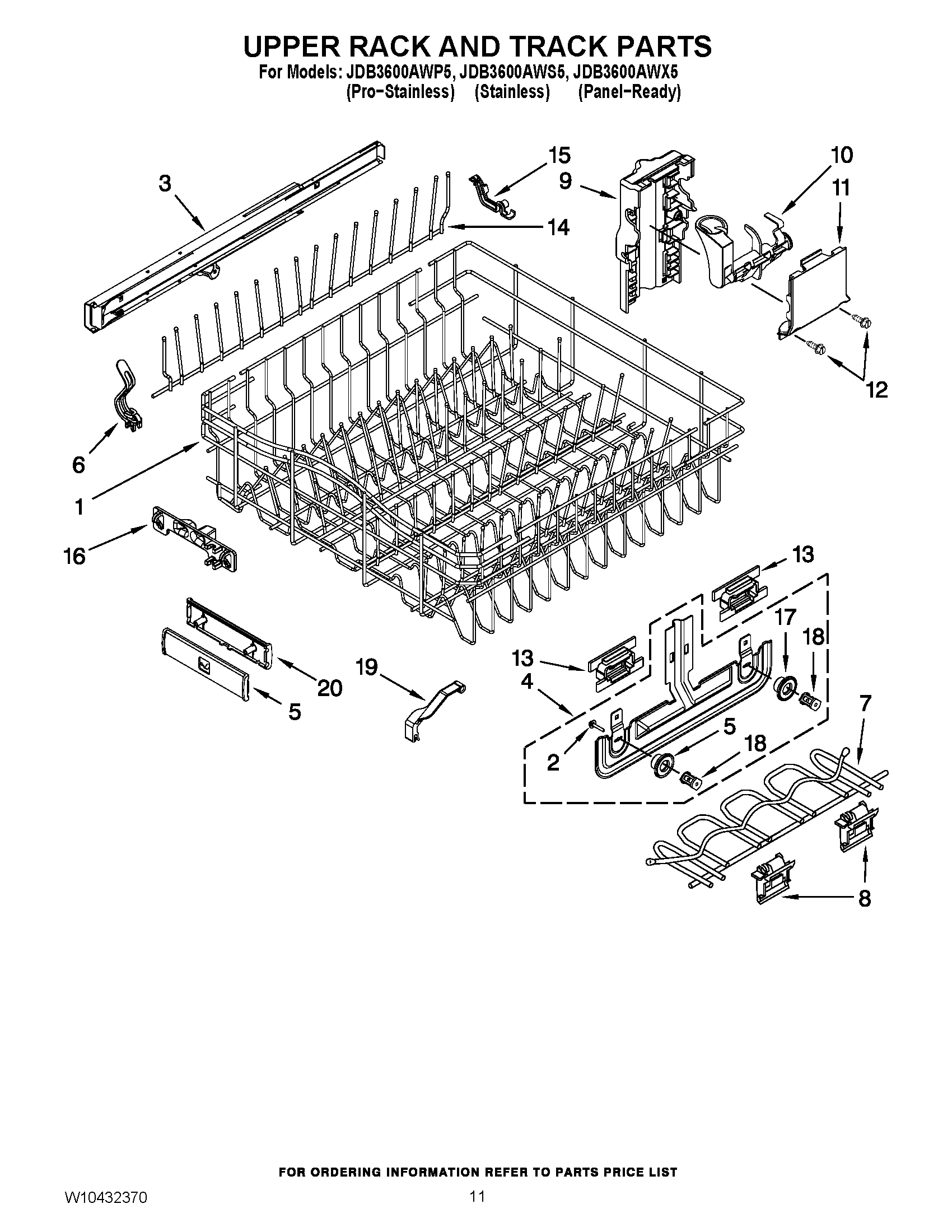 09 - UPPER RACK AND TRACK PARTS