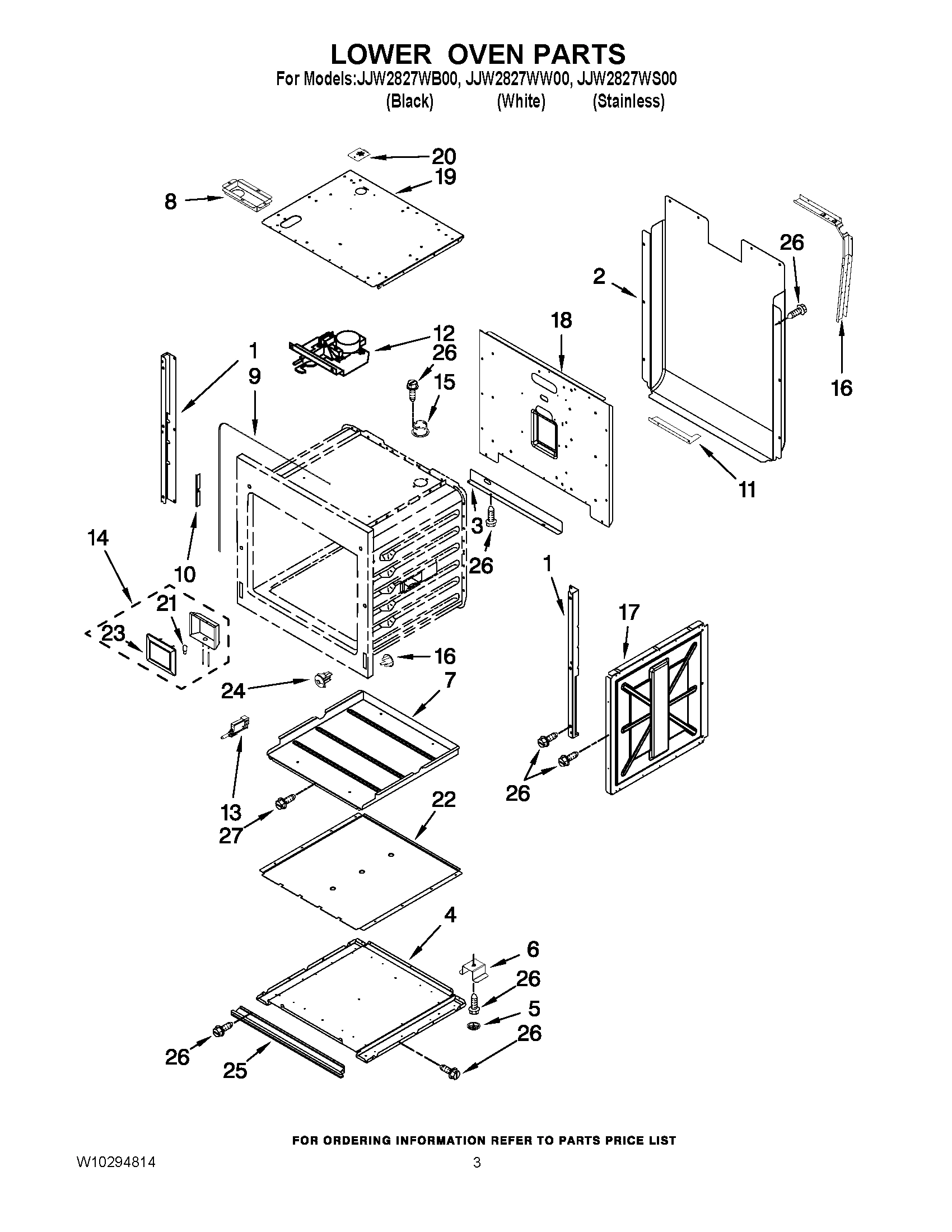 02 - LOWER OVEN PARTS