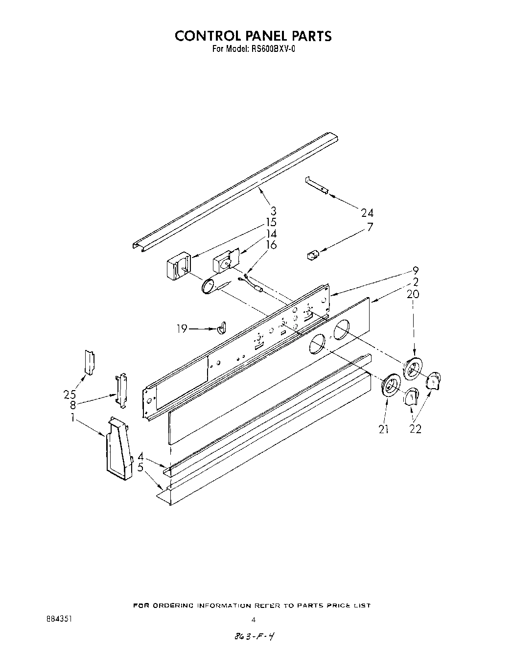 04 - CONTROL PANEL , LIT/OPTIONAL