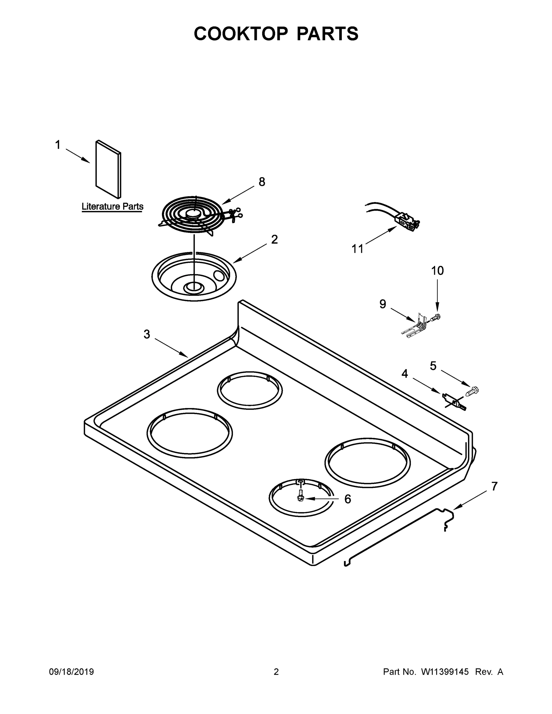 02 - COOKTOP PARTS
