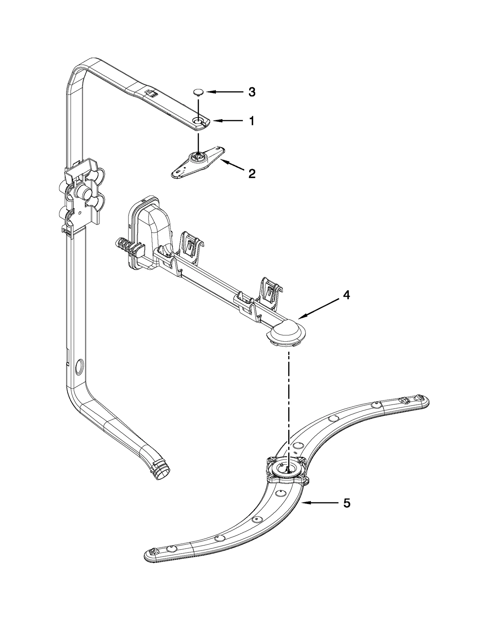 UPPER WASH AND RINSE PARTS