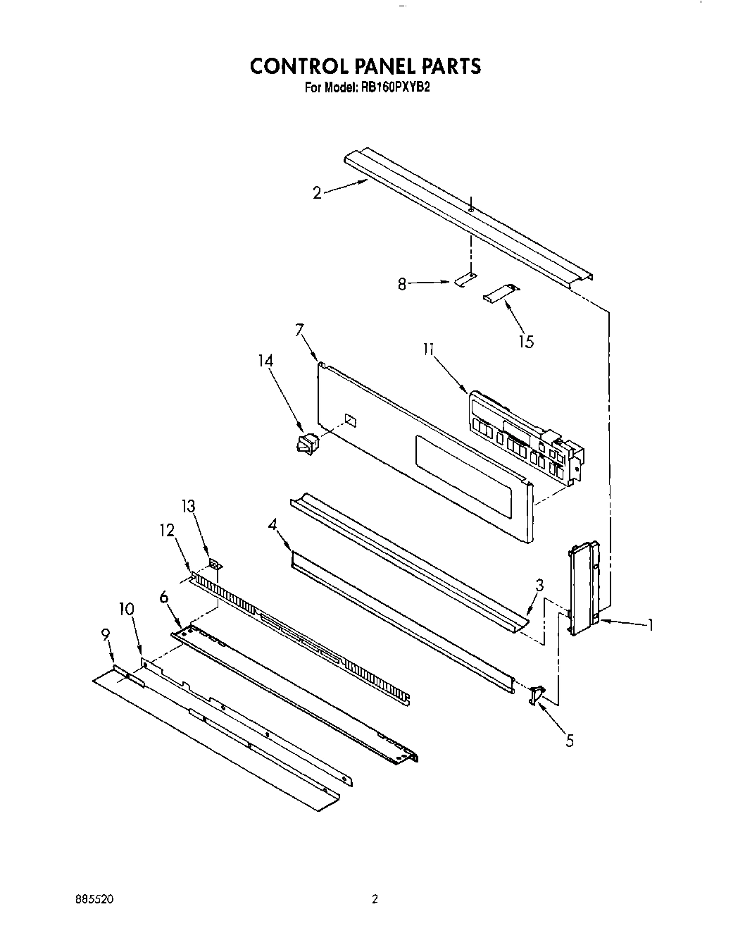 02 - CONTROL PANEL, LIT/OPTIONAL