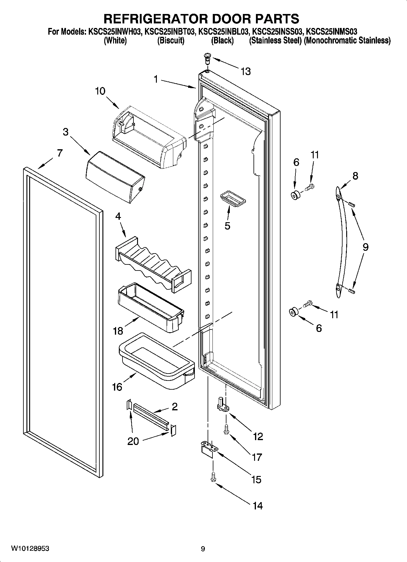 06 - REFRIGERATOR DOOR PARTS
