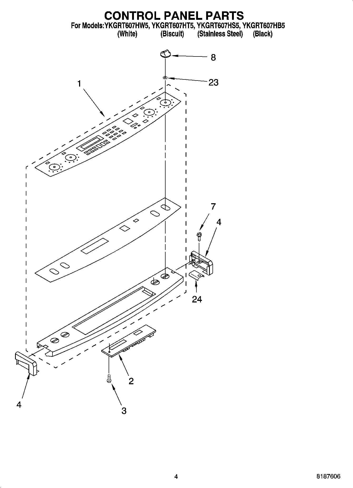 03 - CONTROL PANEL PARTS