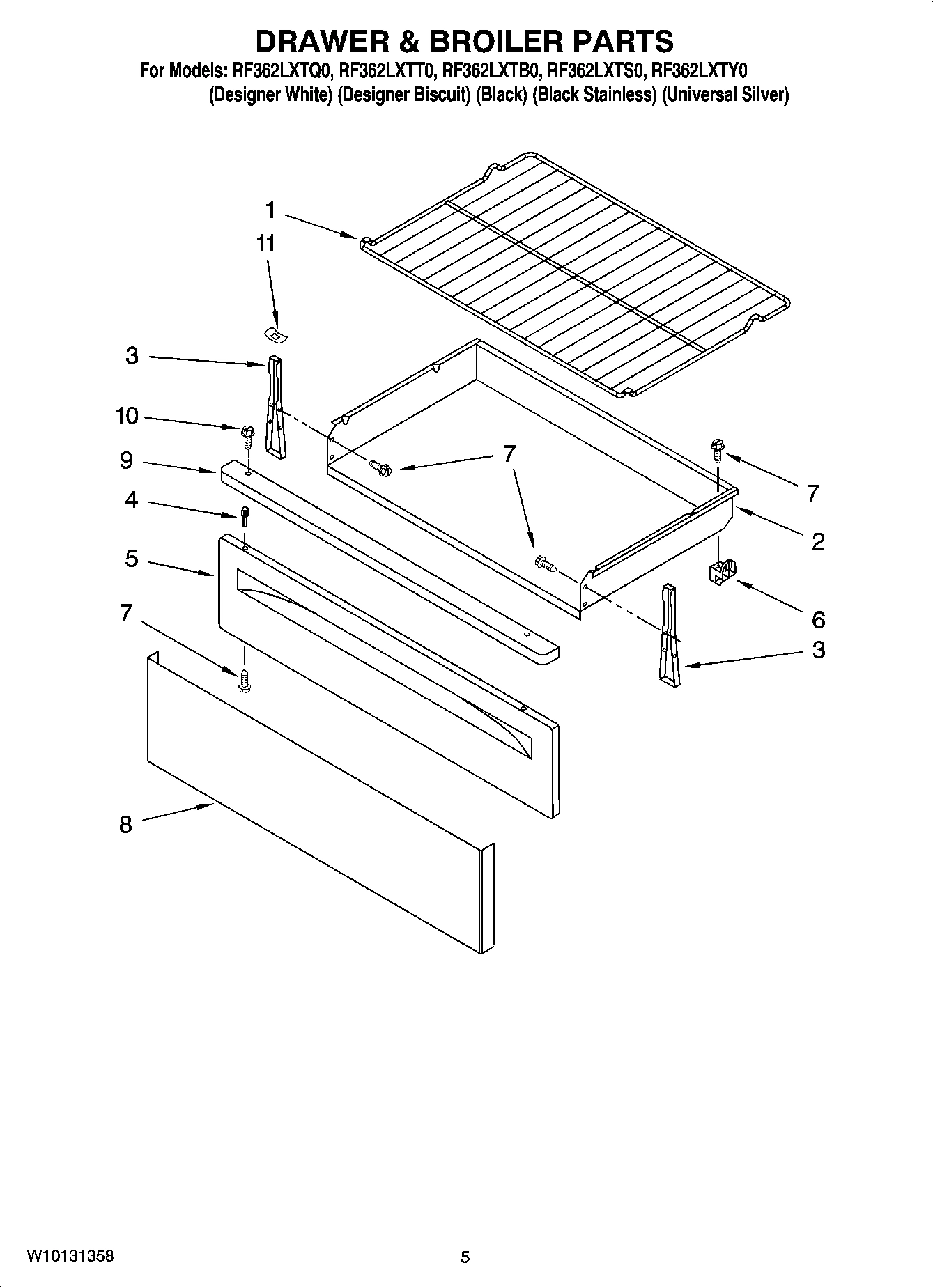 04 - DRAWER & BROILER PARTS, OPTIONAL PARTS