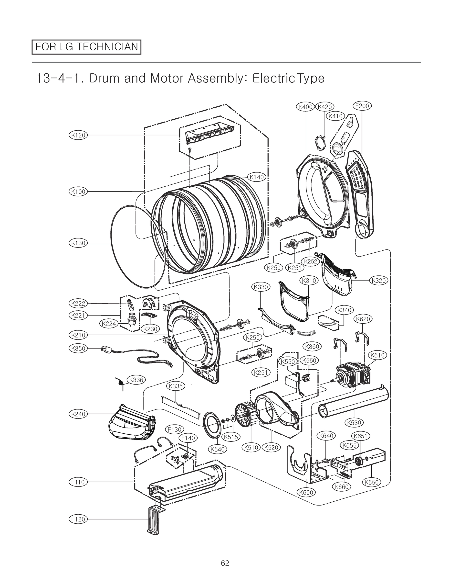 DRUM AND MOTOR ASSEMBLY
