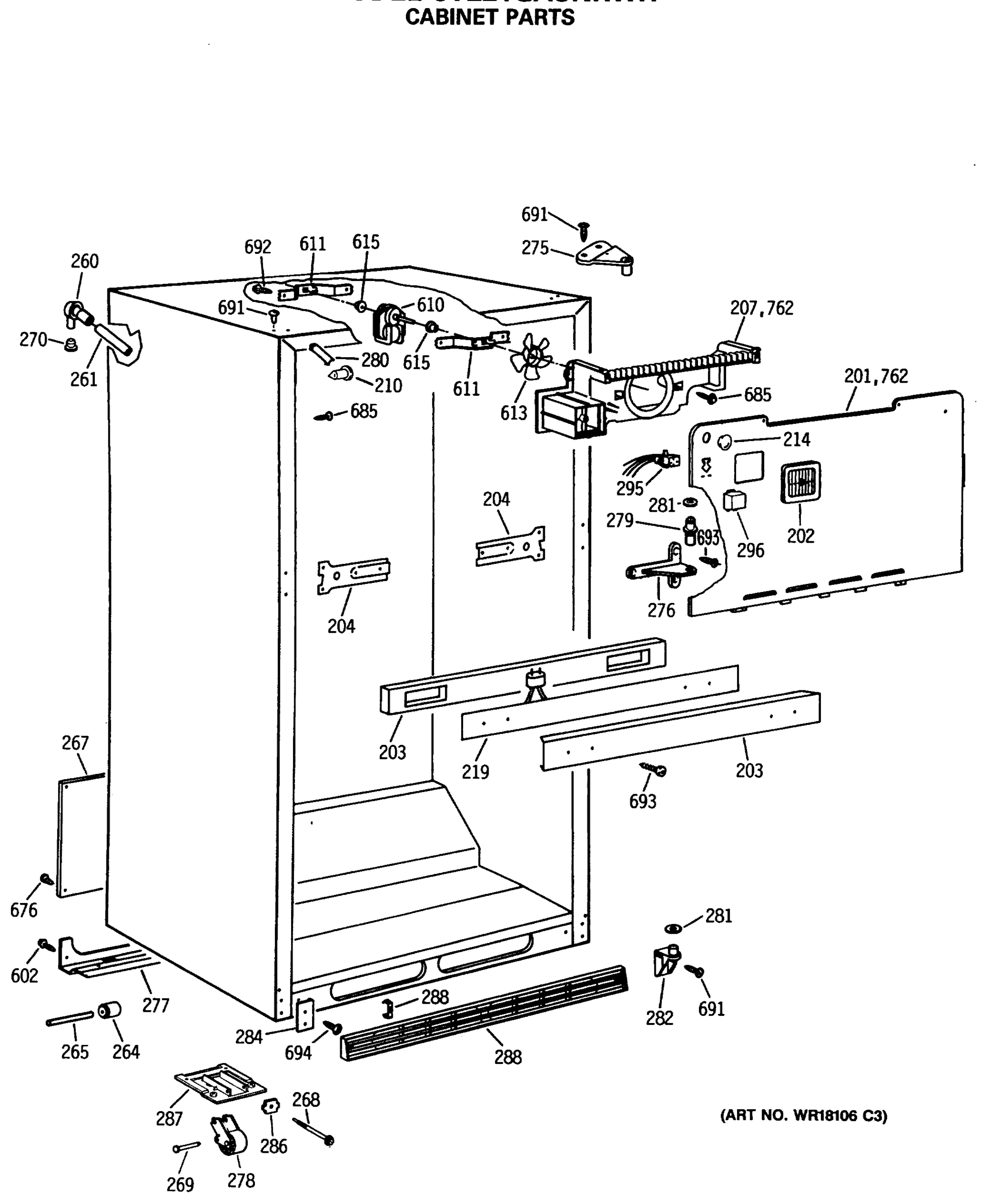 CABINET PARTS