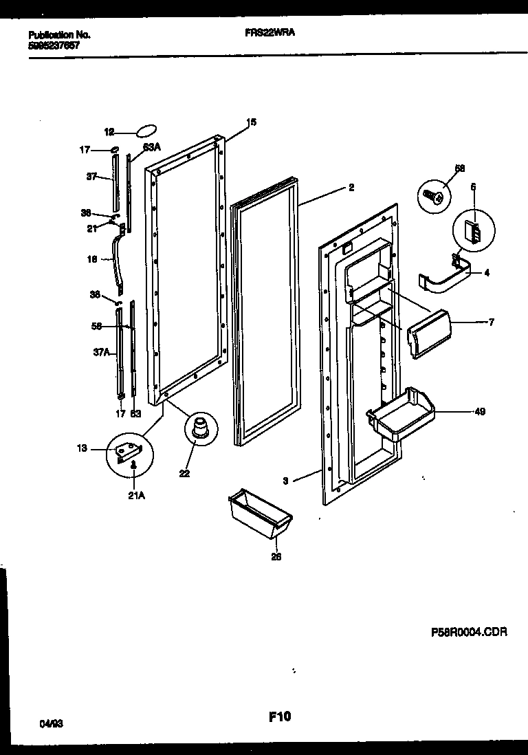 03 - REFRIGERATOR DOOR PARTS