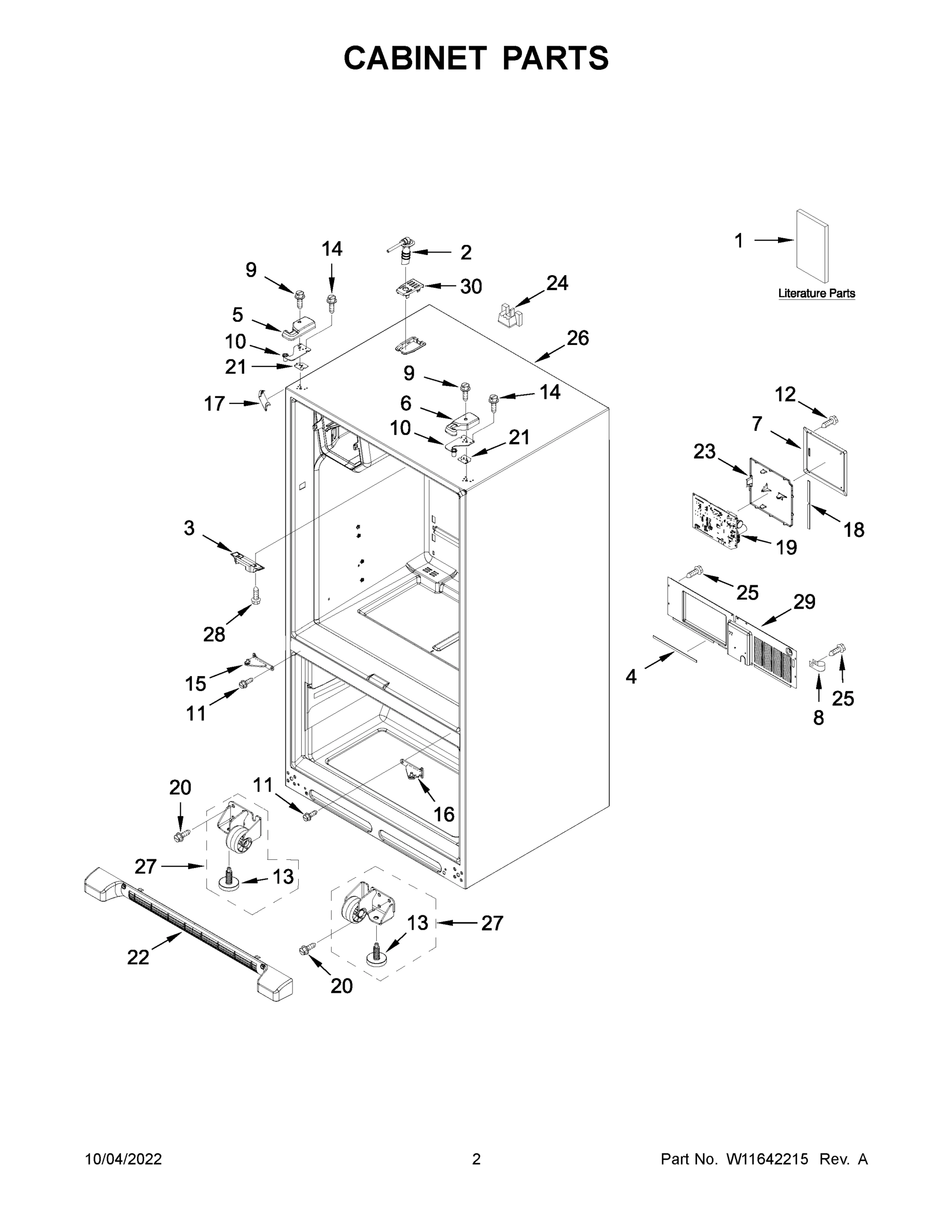 02 - CABINET PARTS