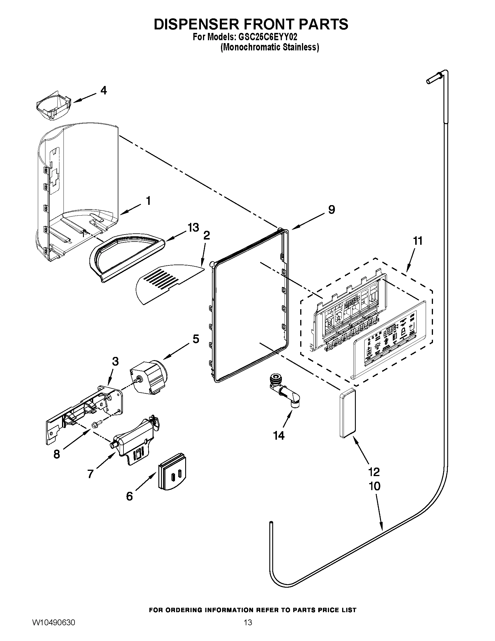 08 - DISPENSER FRONT PARTS
