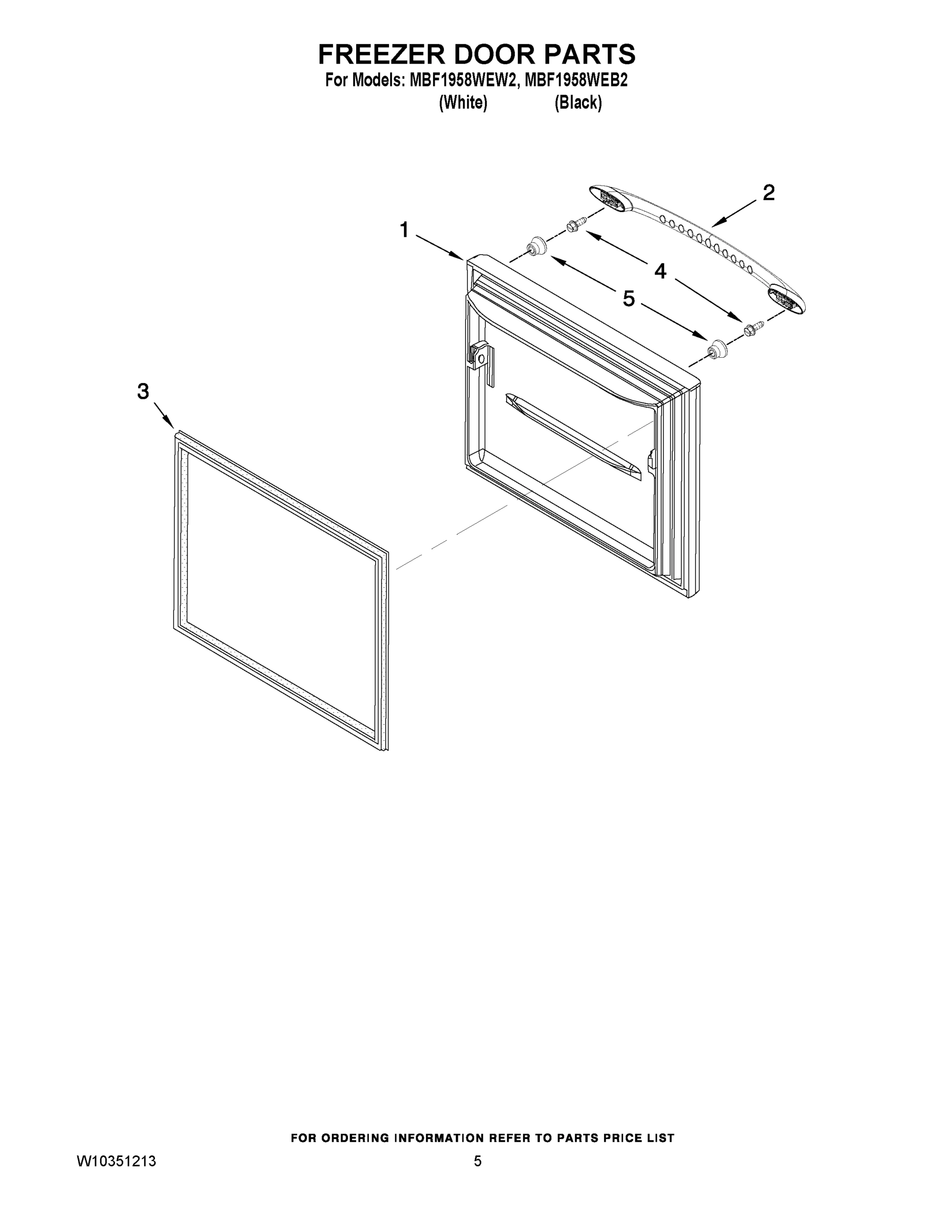 03 - FREEZER DOOR PARTS
