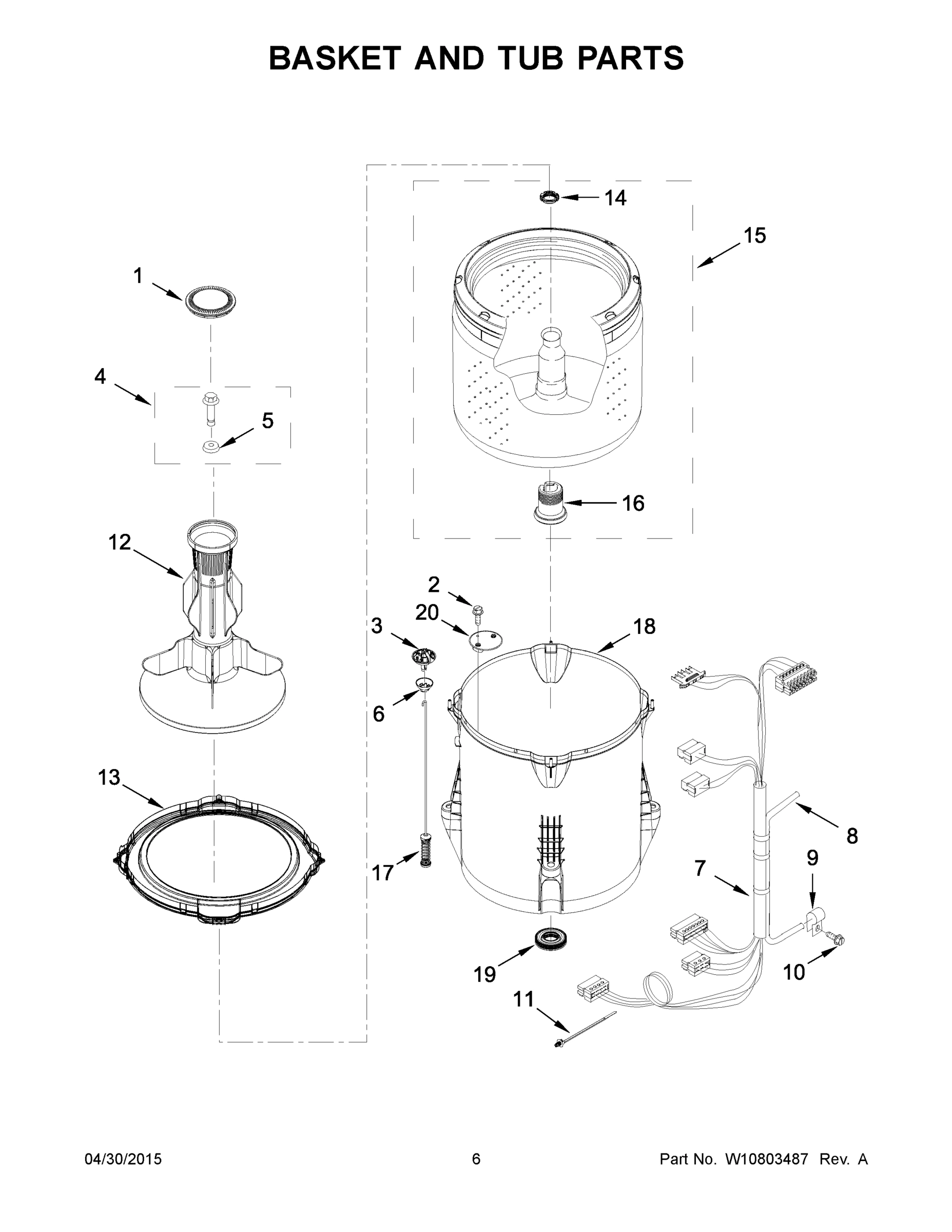 04 - BASKET AND TUB PARTS