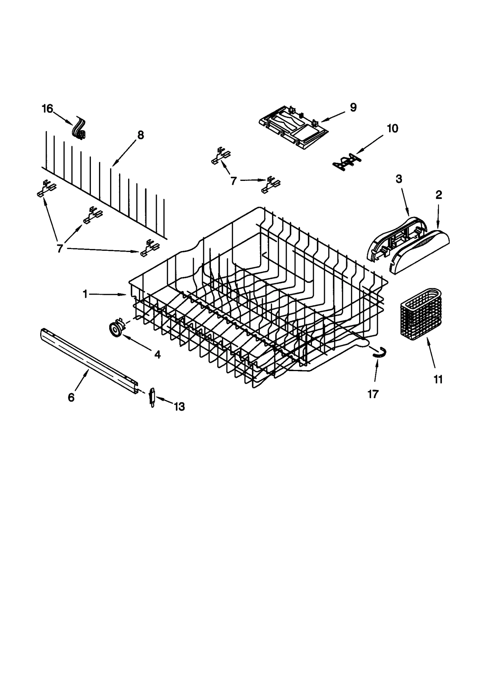 UPPER RACK AND TRACK