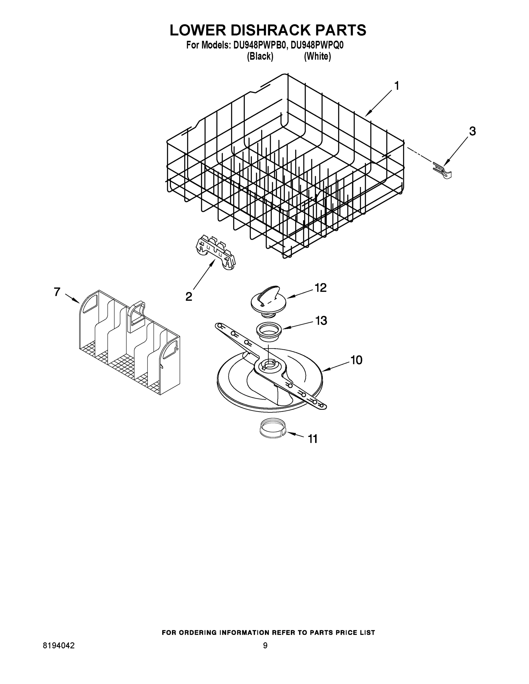 06 - LOWER DISHRACK PARTS