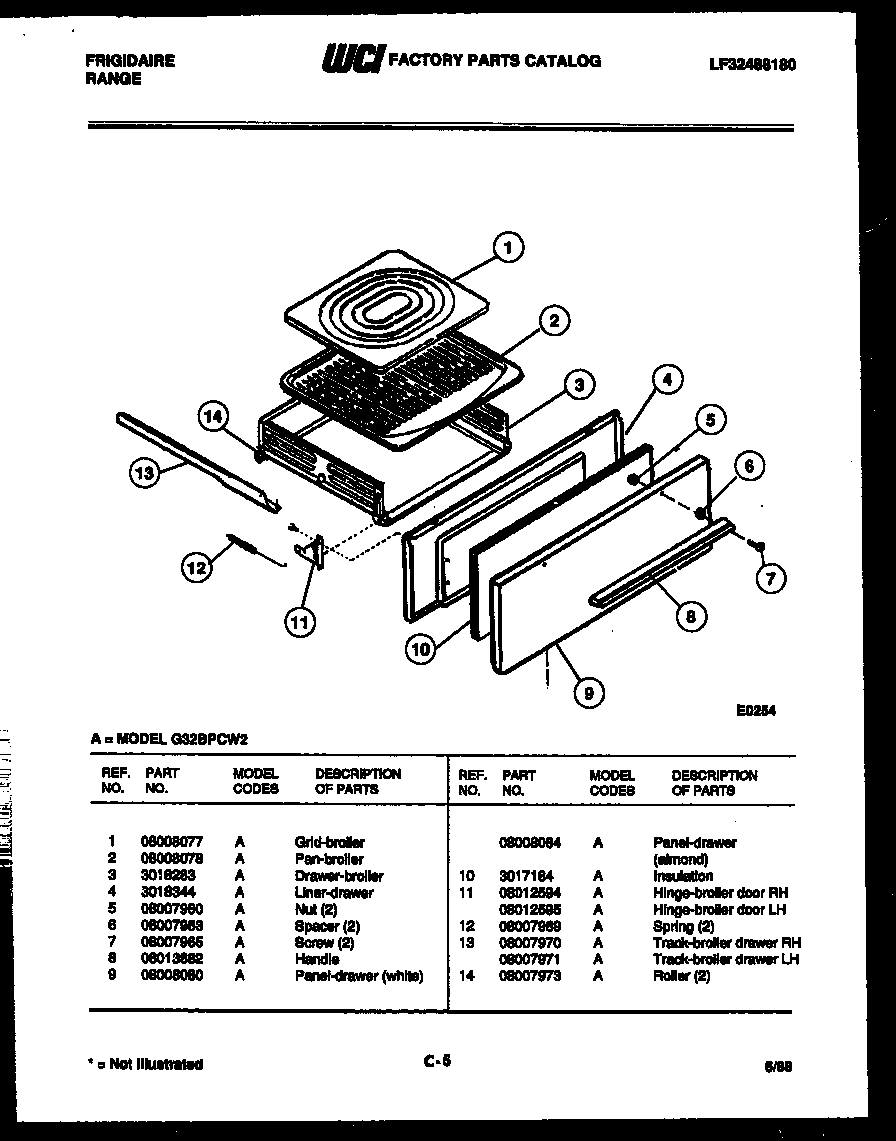 05 - BROILER DRAWER PARTS