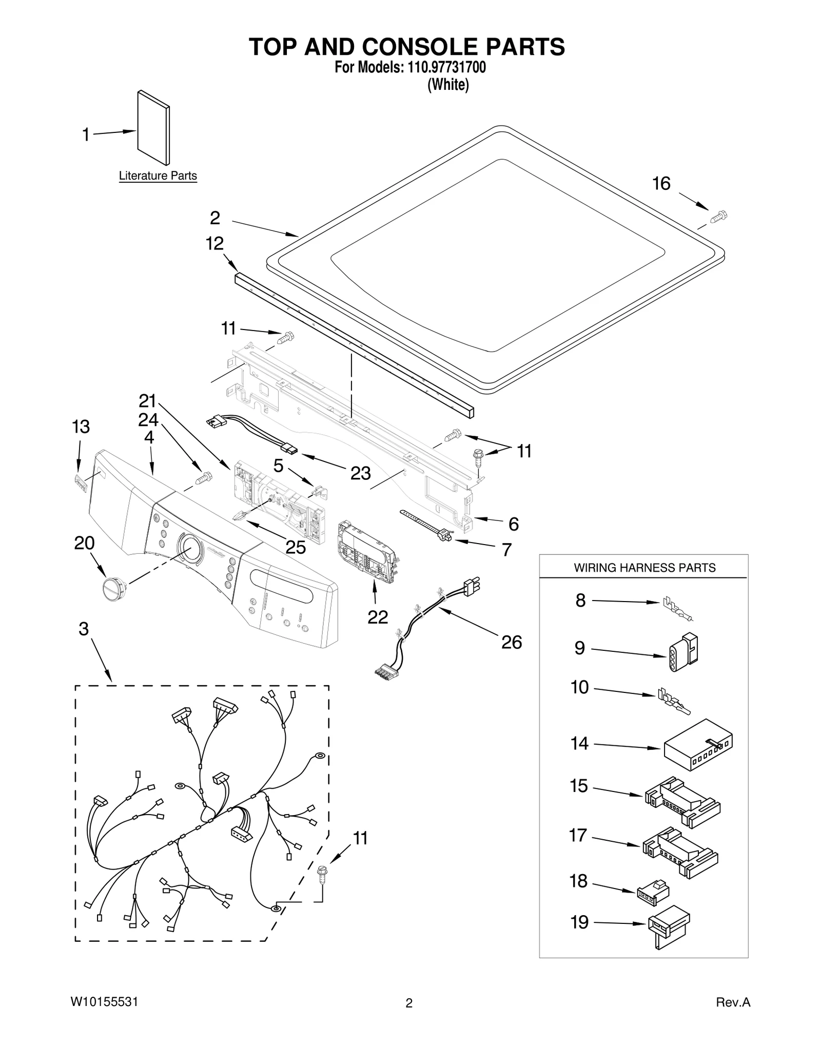 TOP AND CONSOLE PARTS