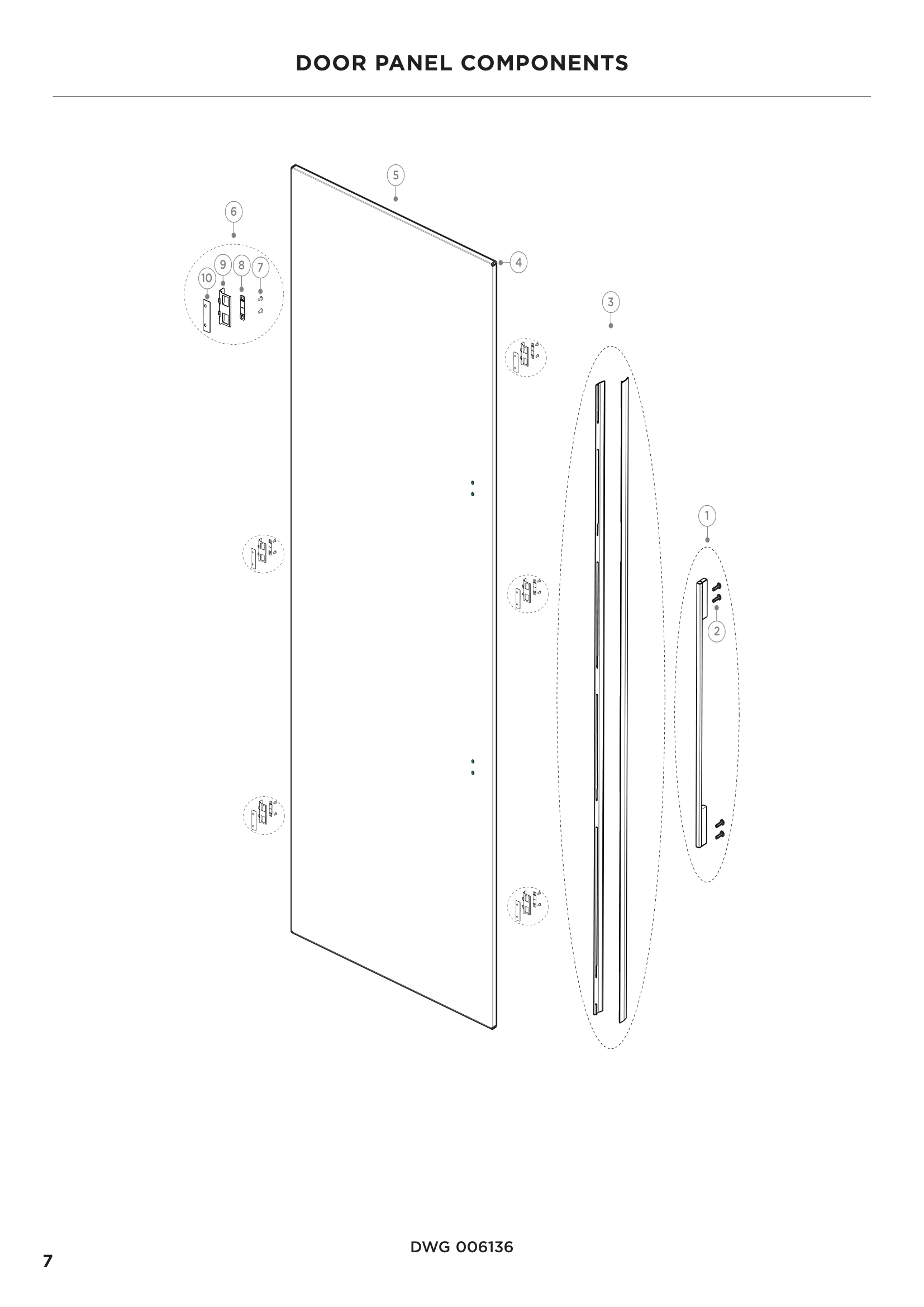 DOOR PANEL COMPONENTS