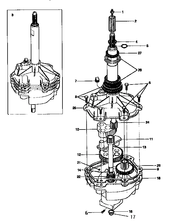 GEARCASE/TRANSMISSION