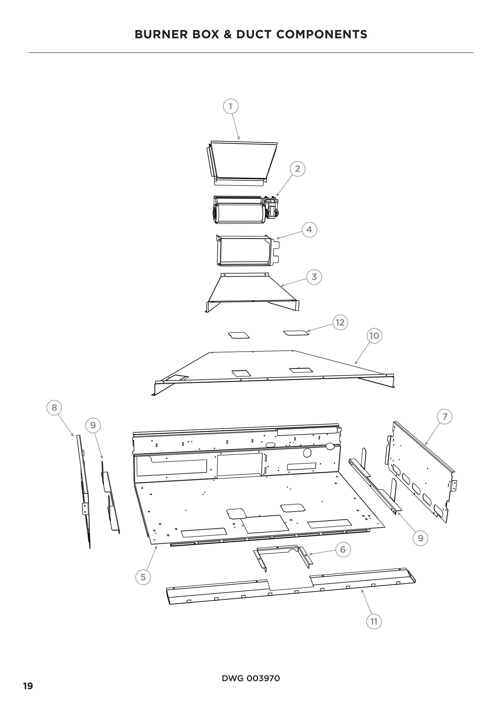 BURNER BOX & DUCT COMPONENTS