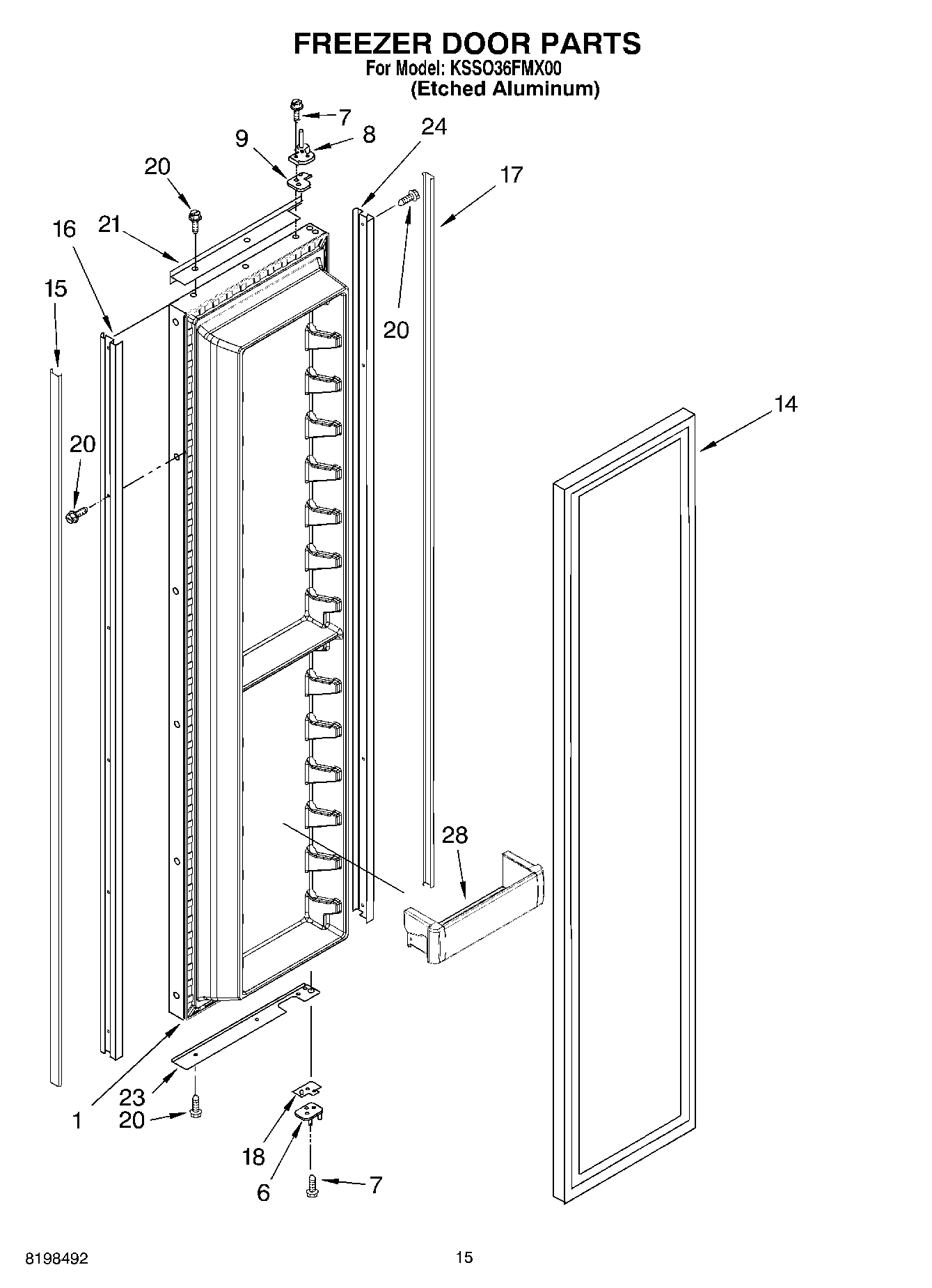 10 - FREEZER DOOR PARTS