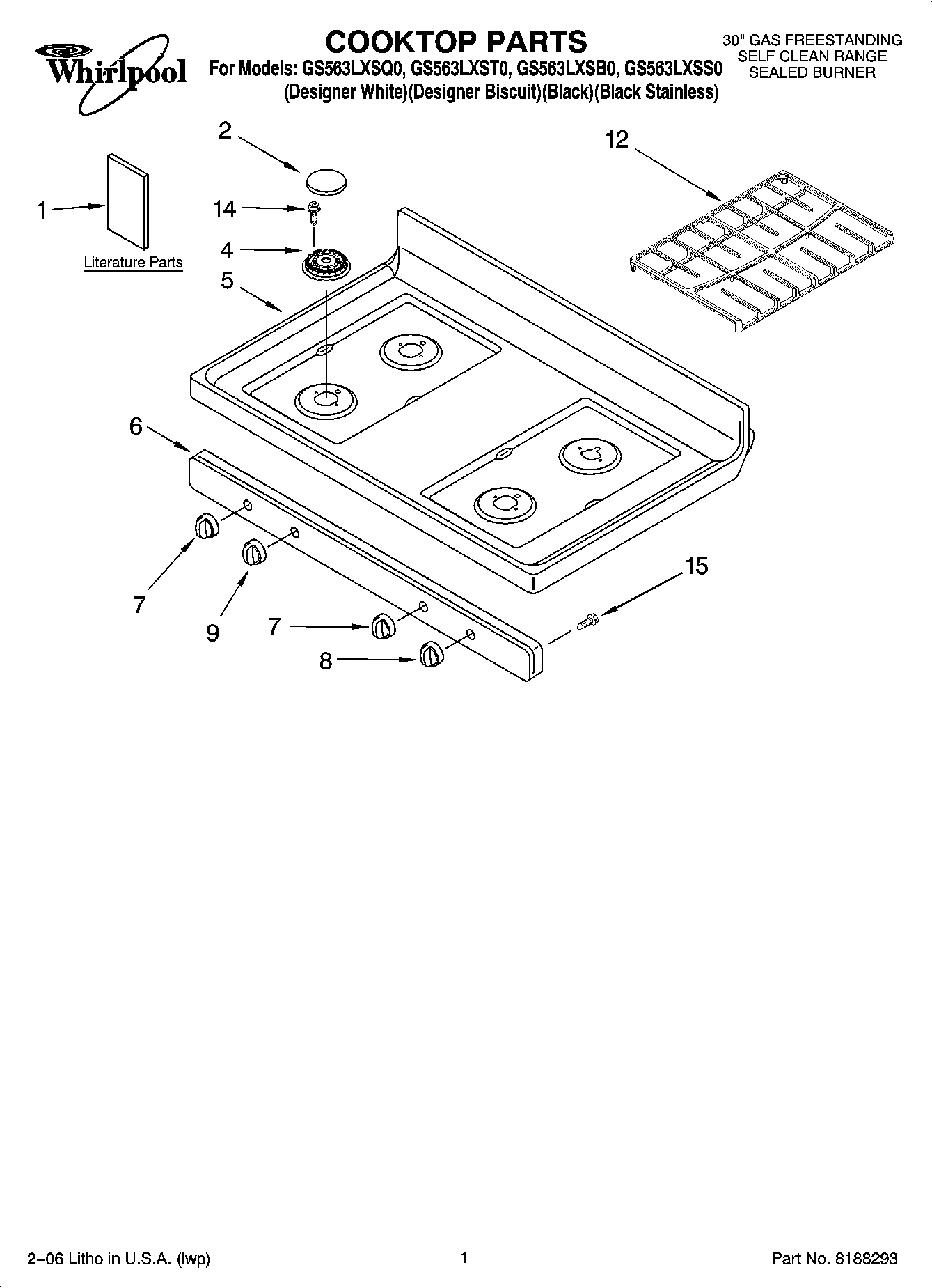 01 - COOKTOP PARTS