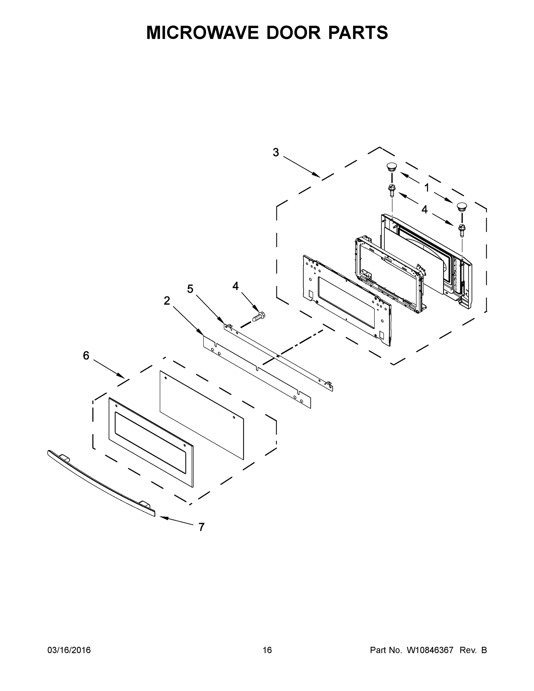 09 - MICROWAVE DOOR PARTS