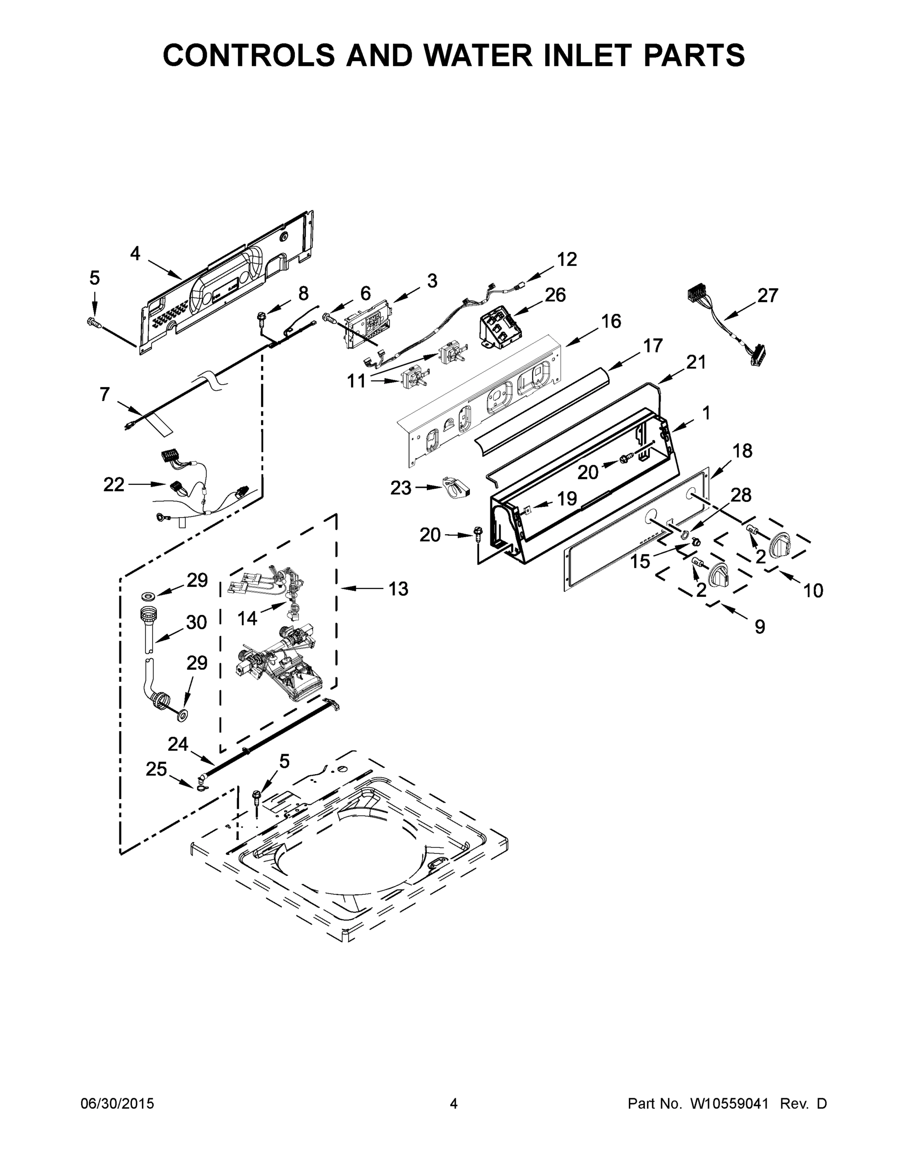03 - CONTROLS AND WATER INLET PARTS