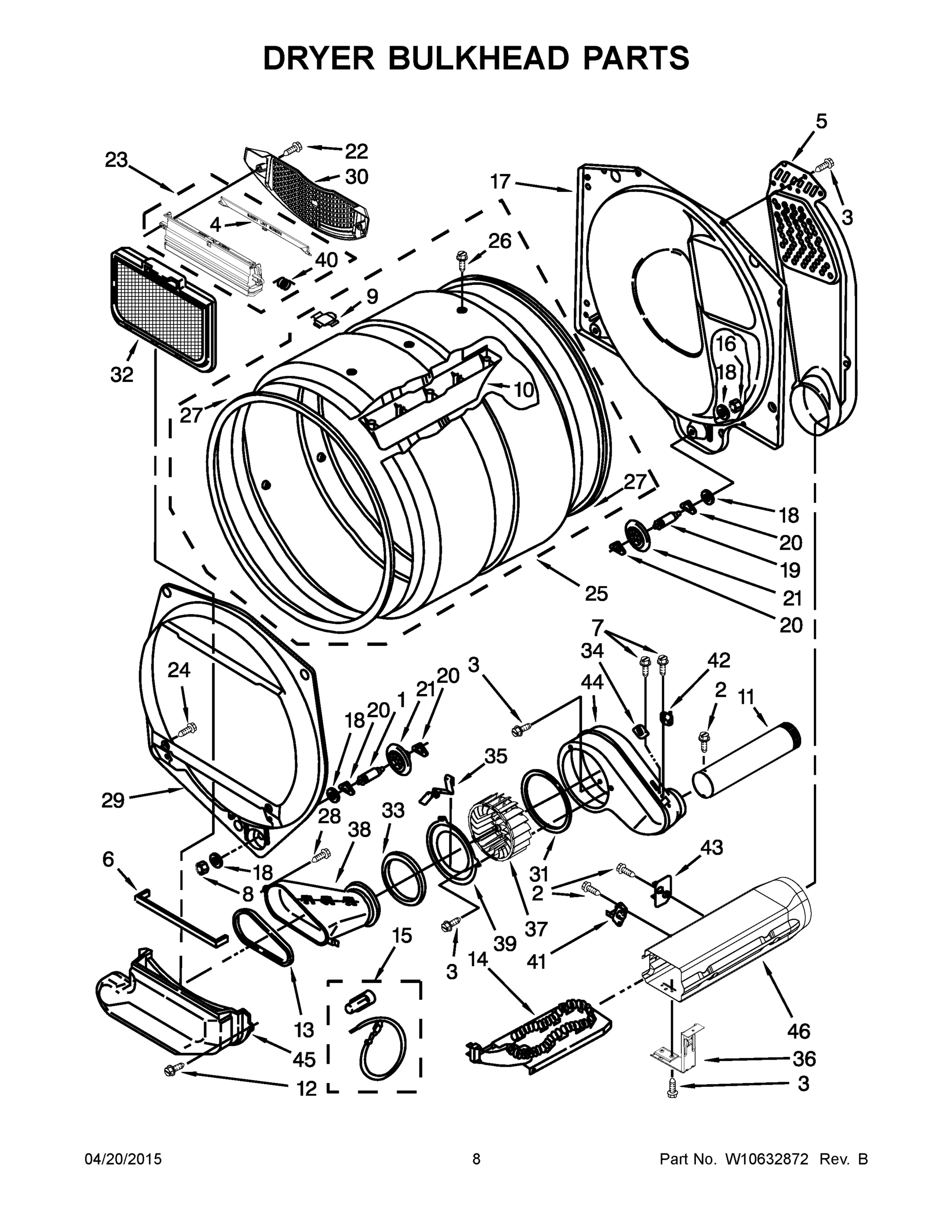 05 - DRYER BULKHEAD PARTS