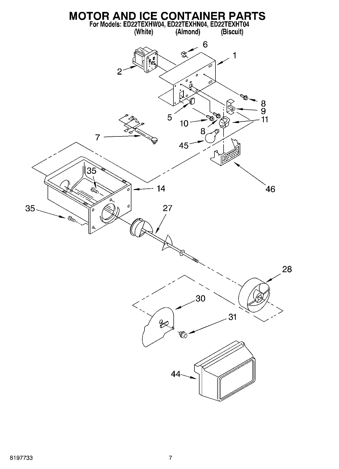 05 - MOTOR AND ICE CONTAINER