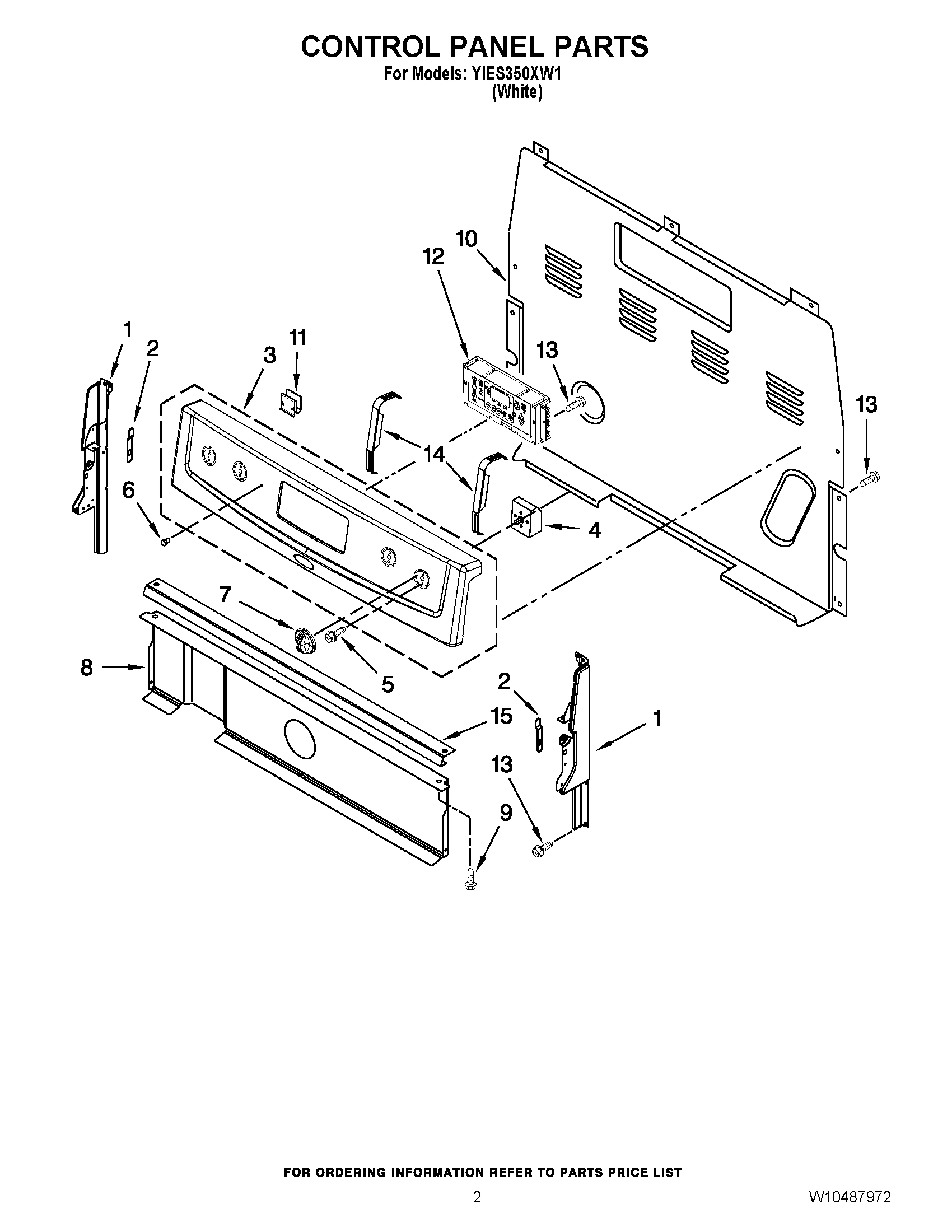 02 - CONTROL PANEL PARTS