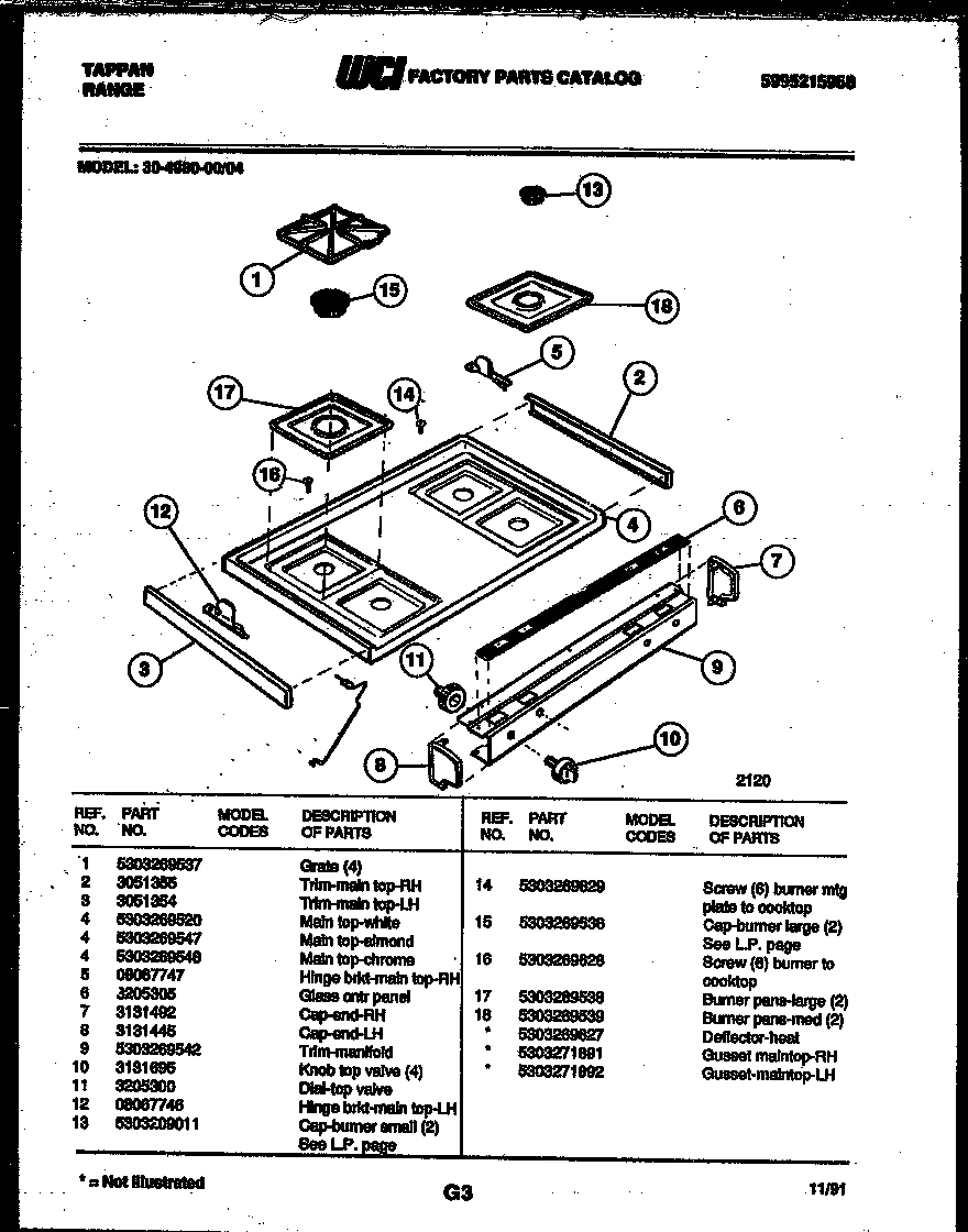 03 - COOKTOP PARTS