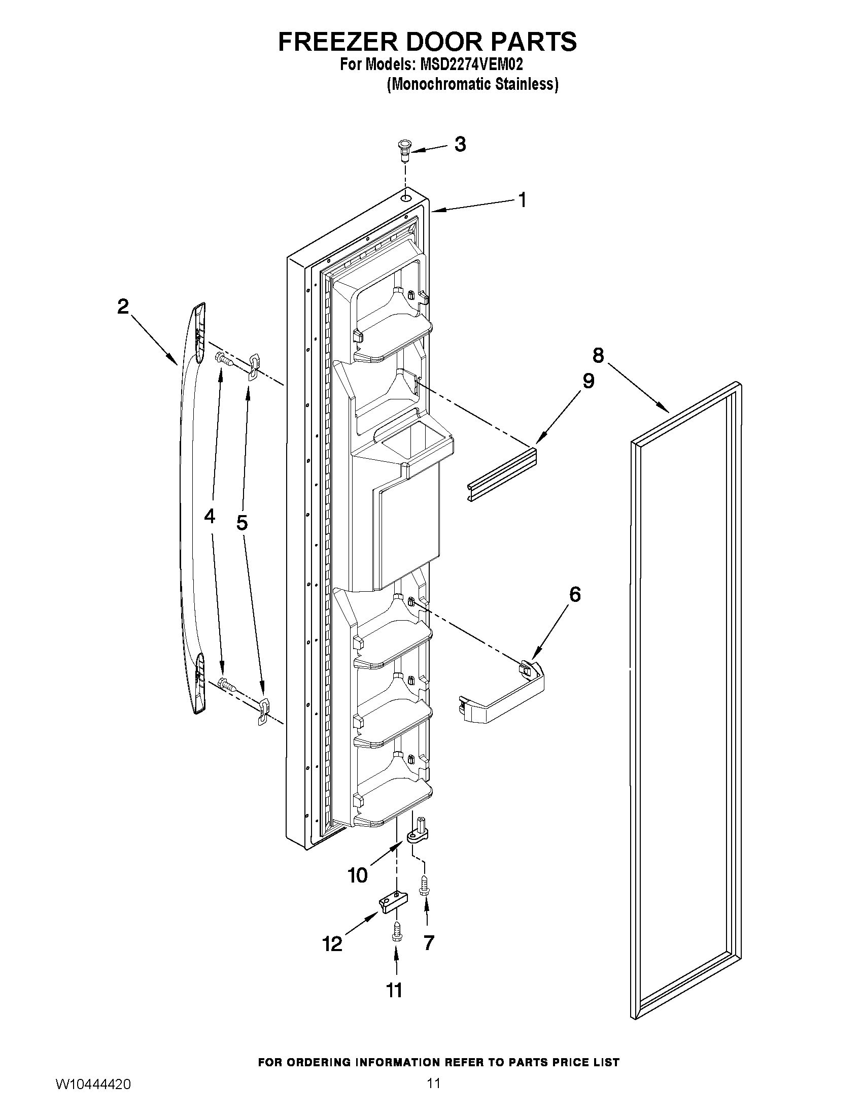 07 - FREEZER DOOR PARTS