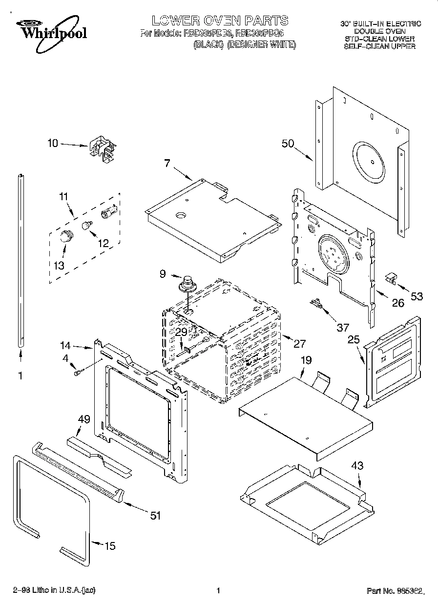 01 - LOWER OVEN