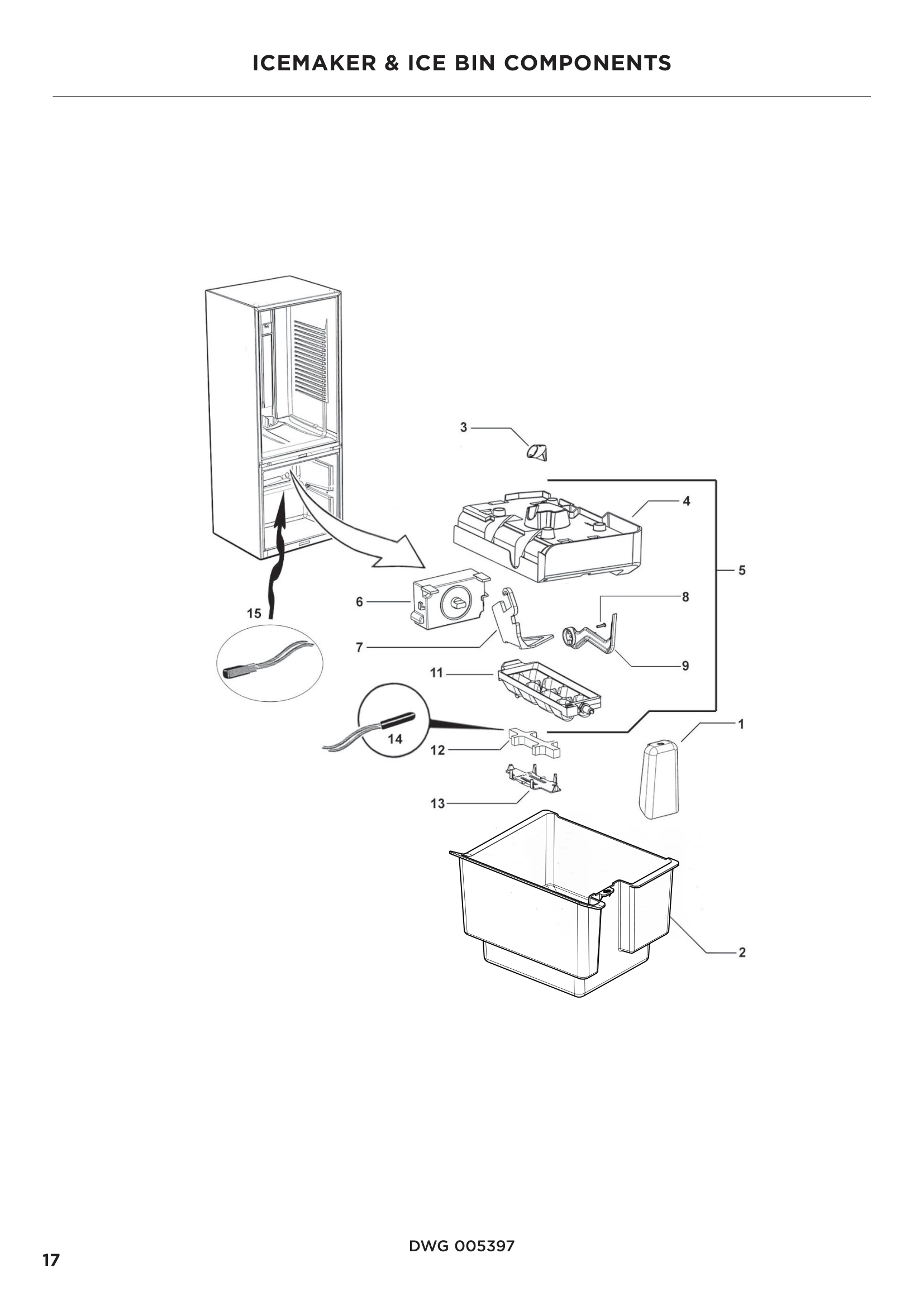 ICEMAKER & ICE BIN COMPONENTS